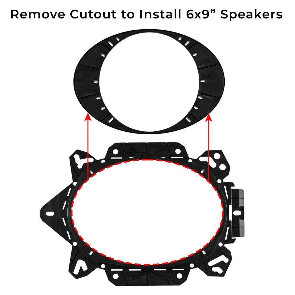 DS18 Universal OEM Speaker Adapter for 6x9 or 6.5" Speakers DS18 Universal OEM Speaker Adapter for 6x9 or 6.5" Speakers