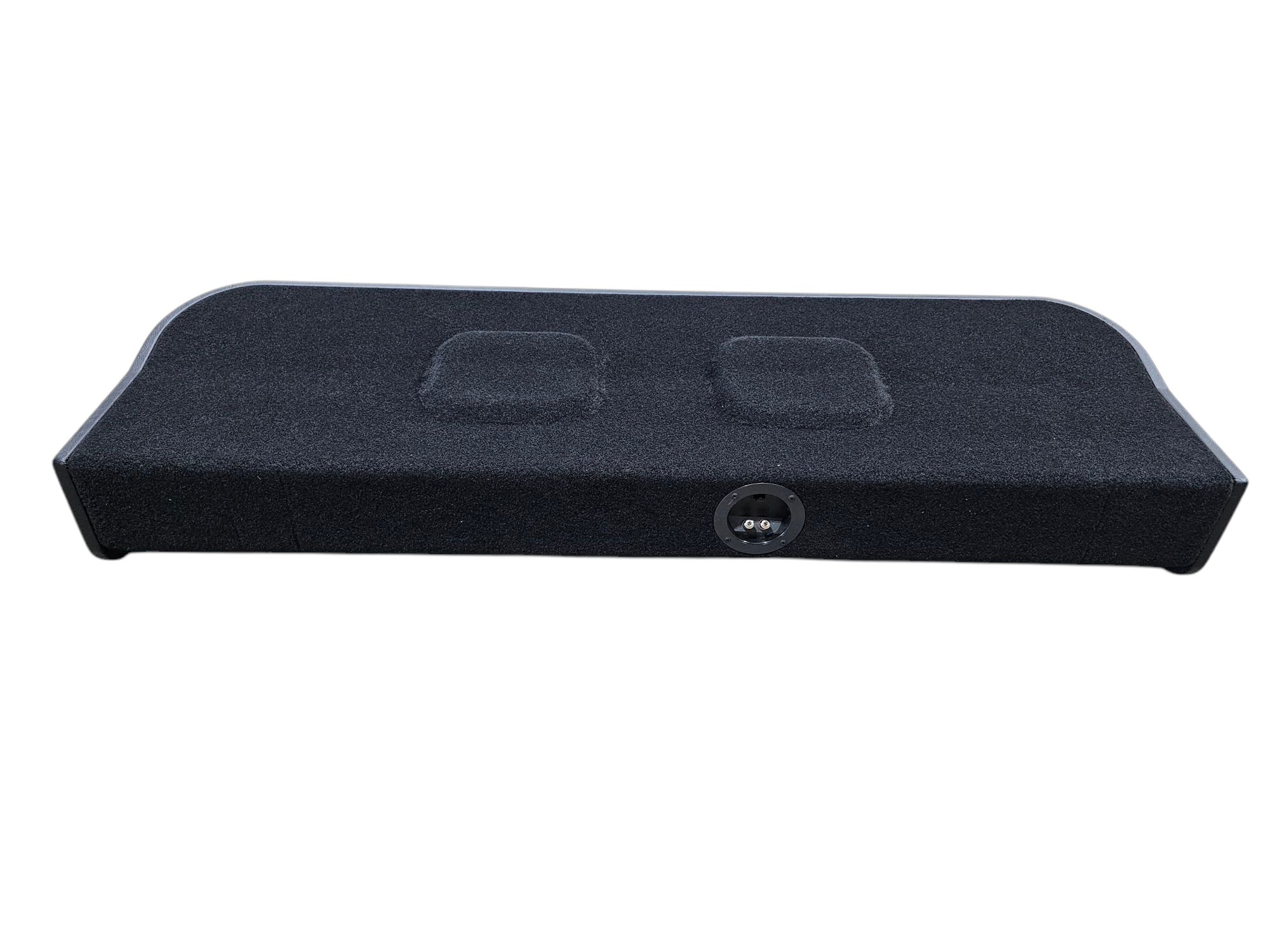 BASS-MAXX LEVEL 4 PRO SERIES FORD 150 2009-2024, SUPER DUTY 2017-2024 TRUCK CREW CAB - ROUNDED CORNERS, VINYL WRAPPED WITH DURABLE CARPET TOP AND BOTTOM, ACRYLIC INSERTS, CHASING LED LIGHTING BUILT IN - SEALED - BLACK VINYL - FORD LOGO