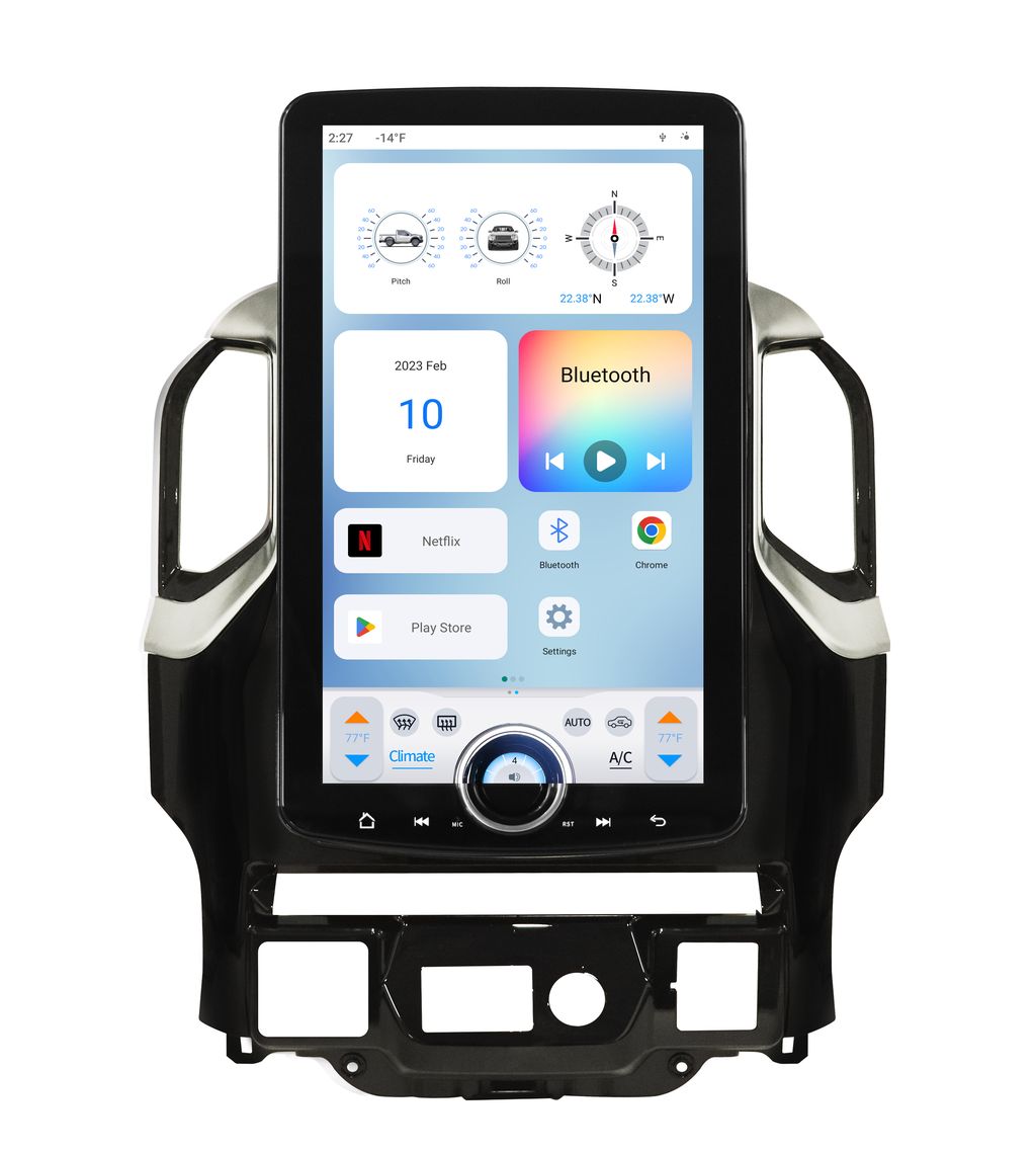 LINKSWELL 2019-2023 CHEVY SILVERADO / GMC SIERRA 15.6" XL HD T-STYLE RECEIVER WITH WIRELESS CARPLAY & ANDROID AUTO