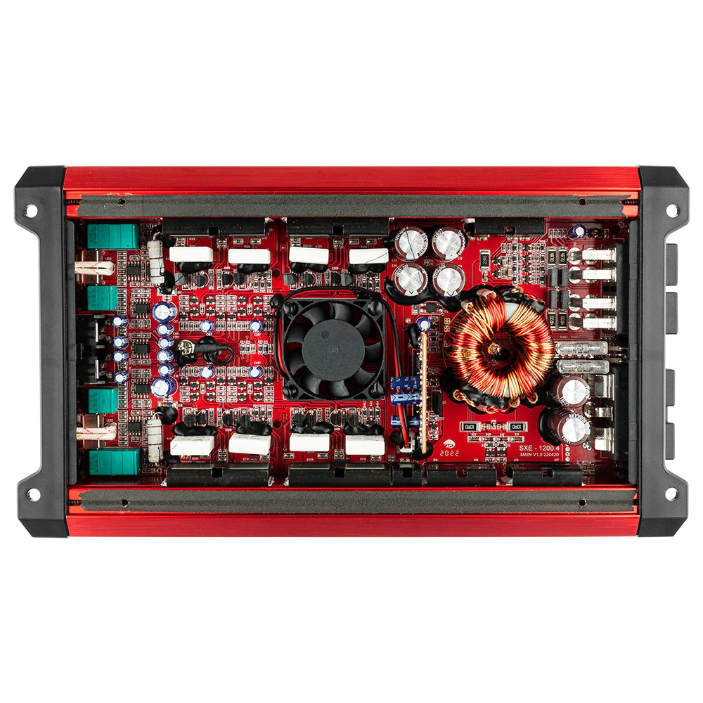 DS18 SELECT SERIES 1200W 4CH AMPLIFIER - RED