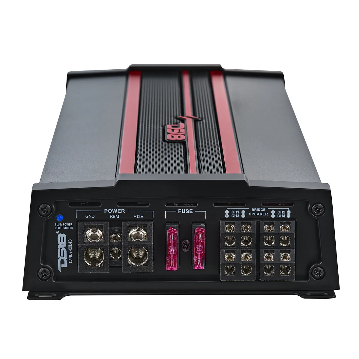 DS18 CANDY COMPACT FULL RANGE CLASS D 4 CHANNEL AMPLIFIER - 4 X 220 RMS @ 4 OHM - BLACK