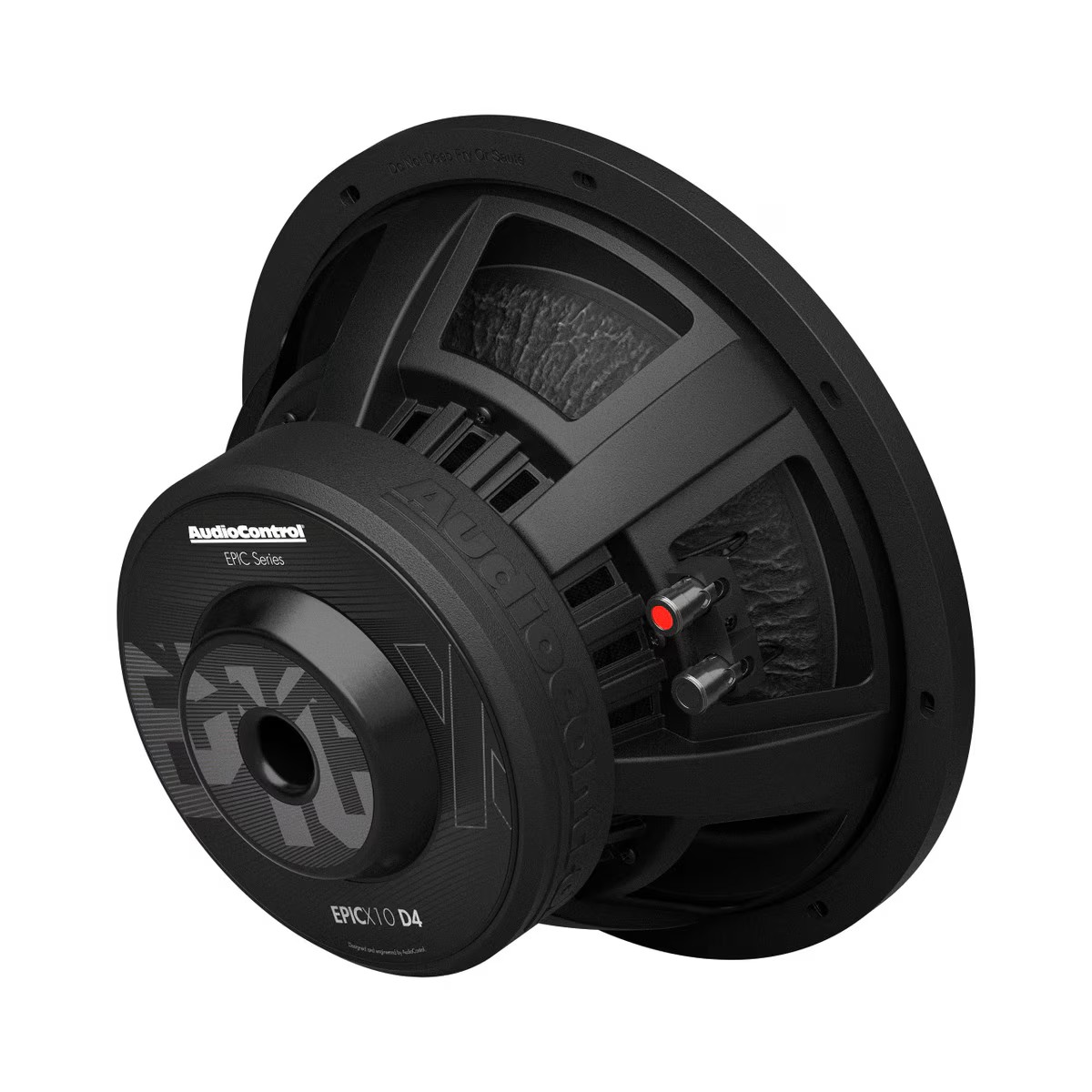 AudioControl EPICX Series Car Audio 10" Subwoofer, 500 Watt RMS/750 Watt Max, 4 Ohm, Dual Voice Coil (DVC) AudioControl EPICX Series Car Audio 10" Subwoofer, 500 Watt RMS/750 Watt Max, 4 Ohm, Dual Voice Coil (DVC)