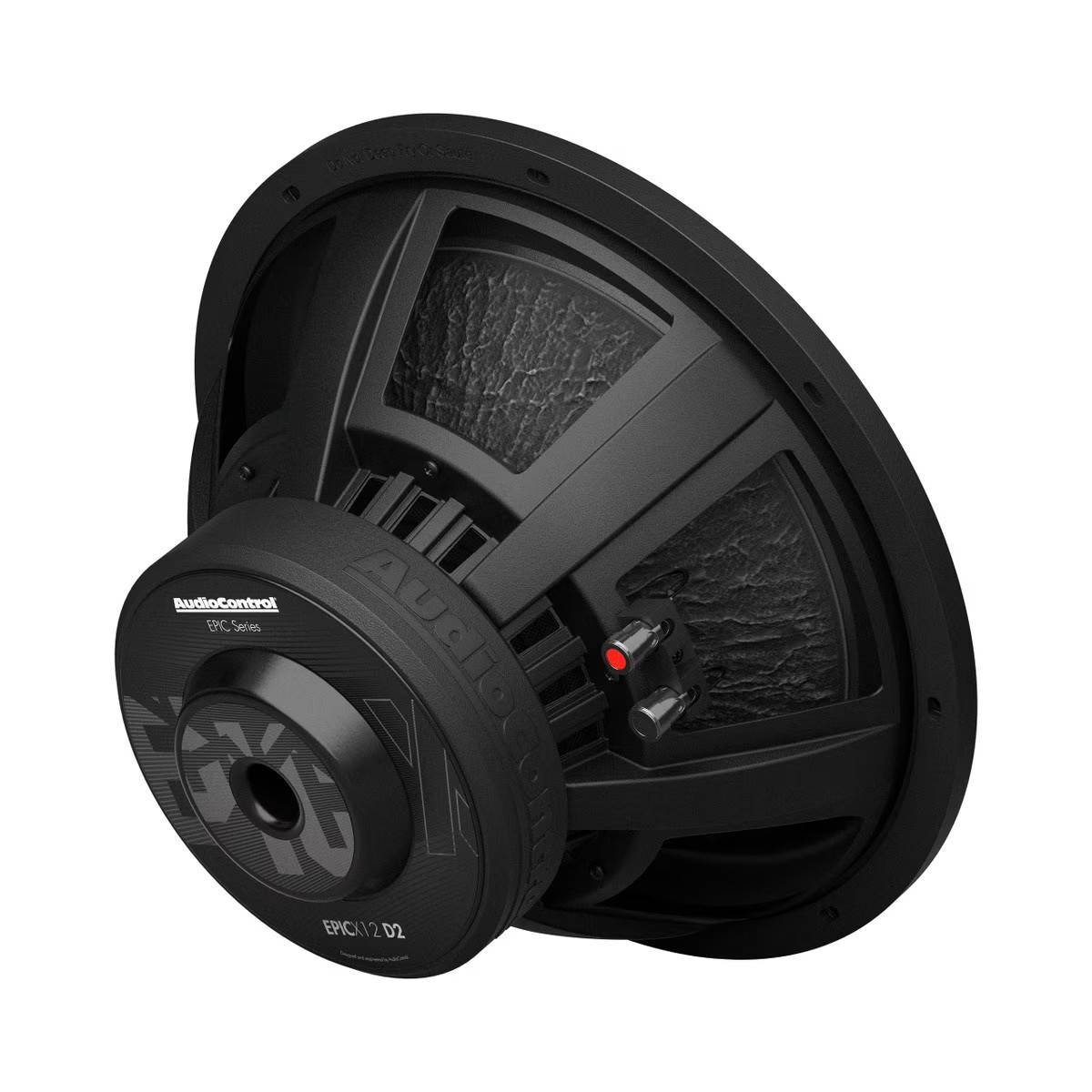 AudioControl EPICX Series Car Audio 12" Subwoofer, 500 Watt RMS/750 Watt Max, 2 Ohm, Dual Voice Coil (DVC) AudioControl EPICX Series Car Audio 12" Subwoofer, 500 Watt RMS/750 Watt Max, 2 Ohm, Dual Voice Coil (DVC)