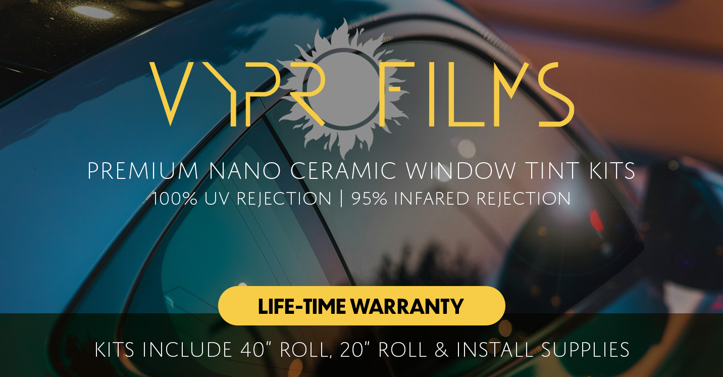 VYPR FILMS NANO CERAMIC 75% KIT - (1) 20"X100' + (1) 40"X100' / 100% UVR / 95% IRR / 2 PLY
