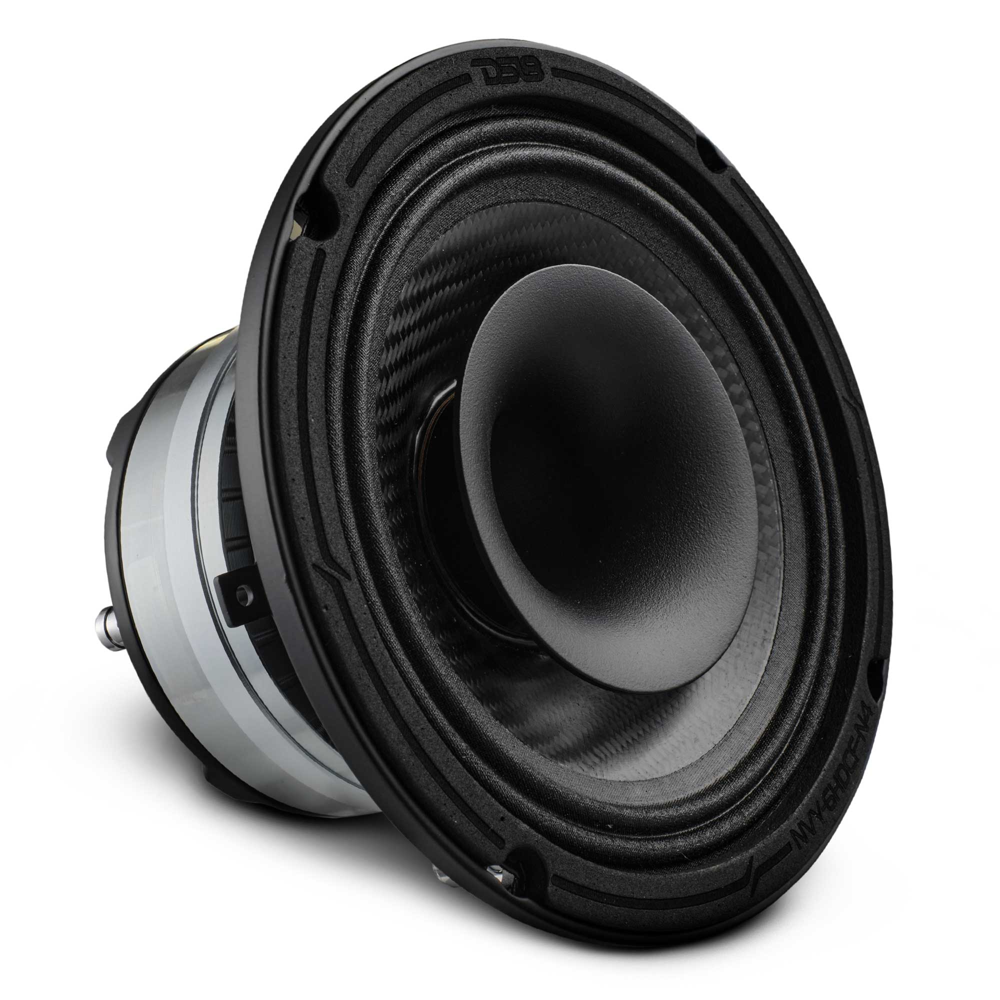 MOTORCYCLE PRO AUDIO SPEAKER WITH CARBON FIBER CONE AND BUILT IN DRIVER - 6.5" | 2-Way | IP65 Rating | 300 Watts RMS | 4Ohm | Black (Each)