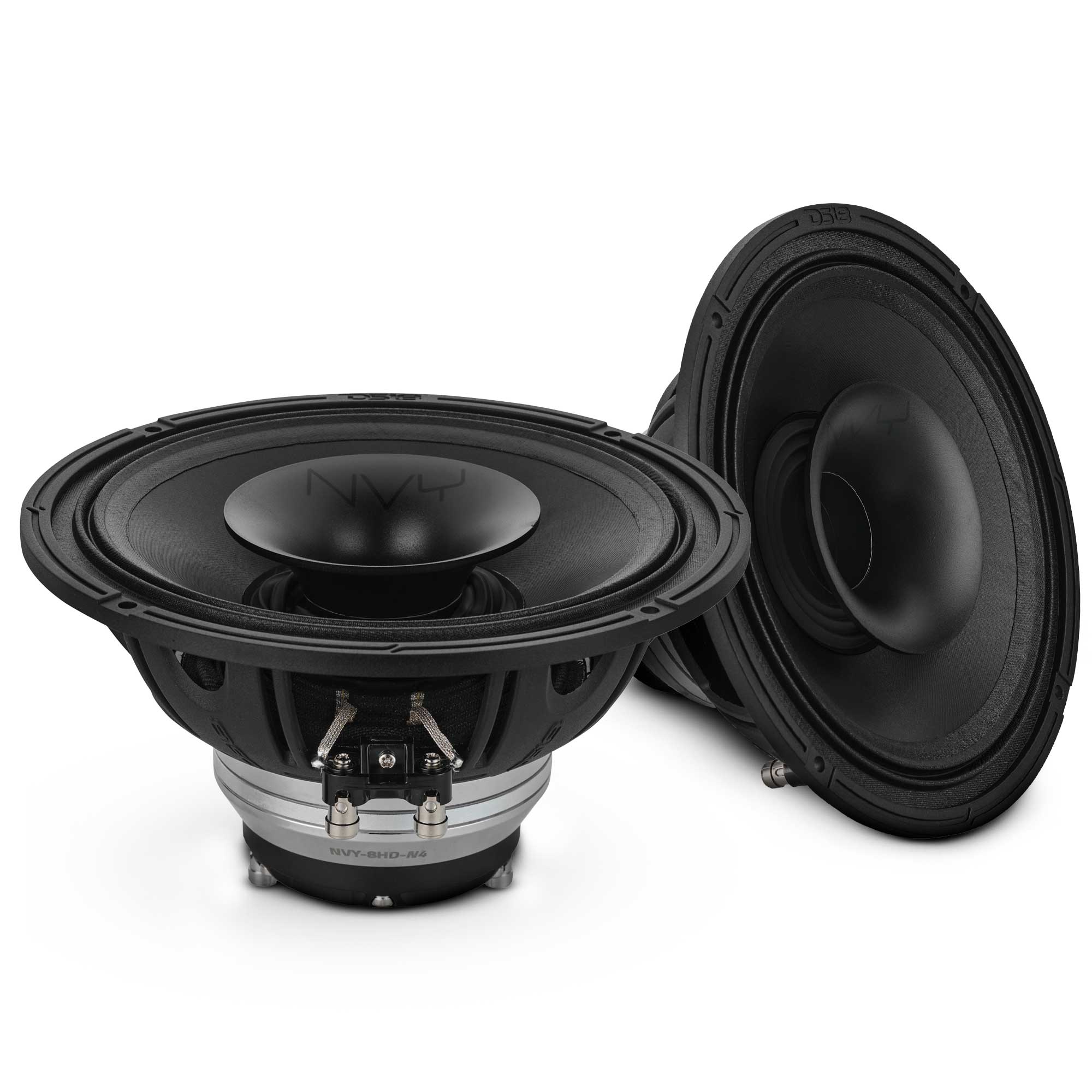 WATER-RESISTANT GLASS FIBER HYBRID LOUDSPEAKER WITH COMPRESSION DRIVER AND NEODYMIUM MAGNET - 8" | 2-Way | IP65 Rating | 250 Watts RMS | 4ohm (Pair)