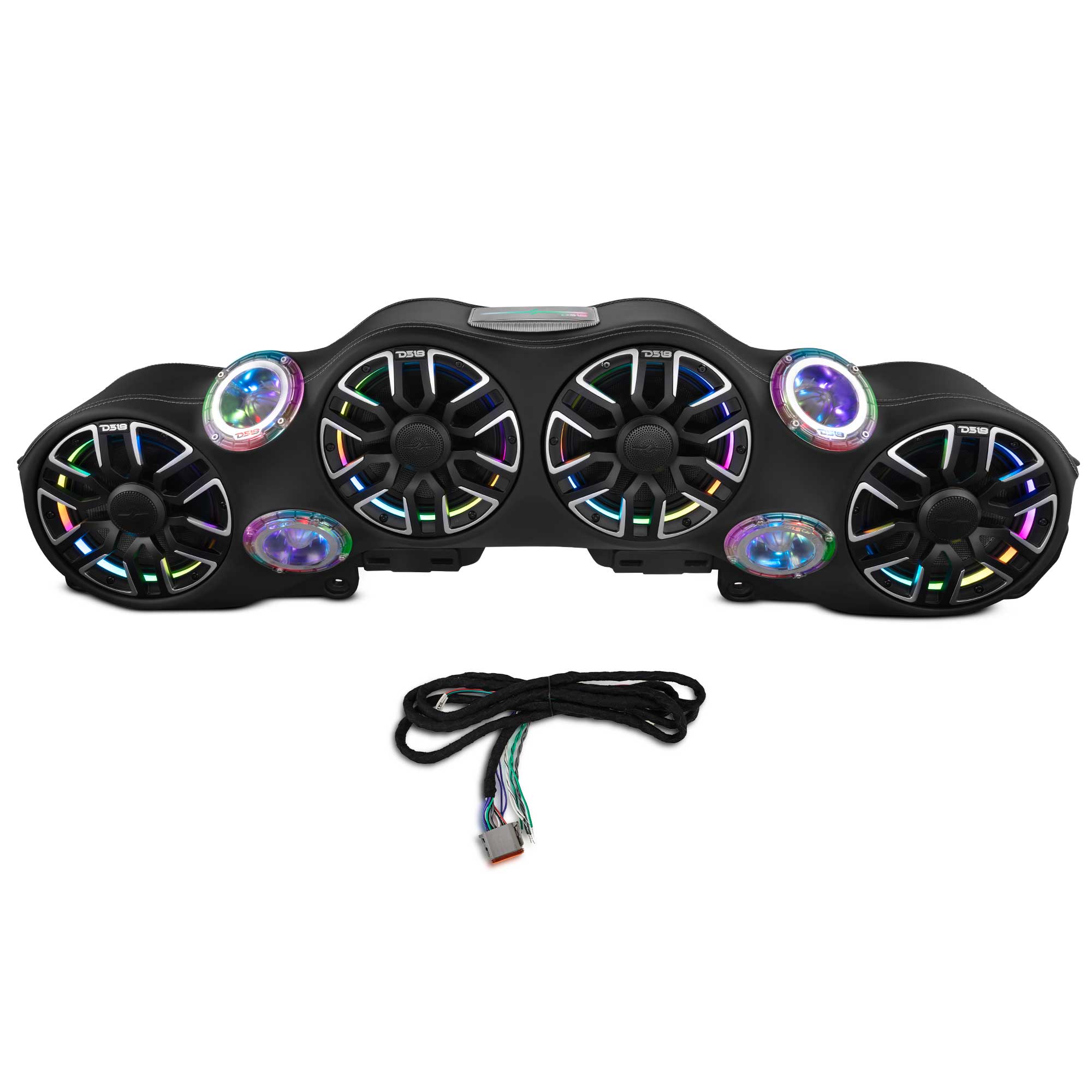 JL/JLU/JT | Loaded Overhead Soundbar | 4 x NVY-M8/BK Speakers Included |
4 x PRO-TW4LD Tweeters Included | Digital LED Lights | Wire Harness | Black Leather Finish |
2018-2023