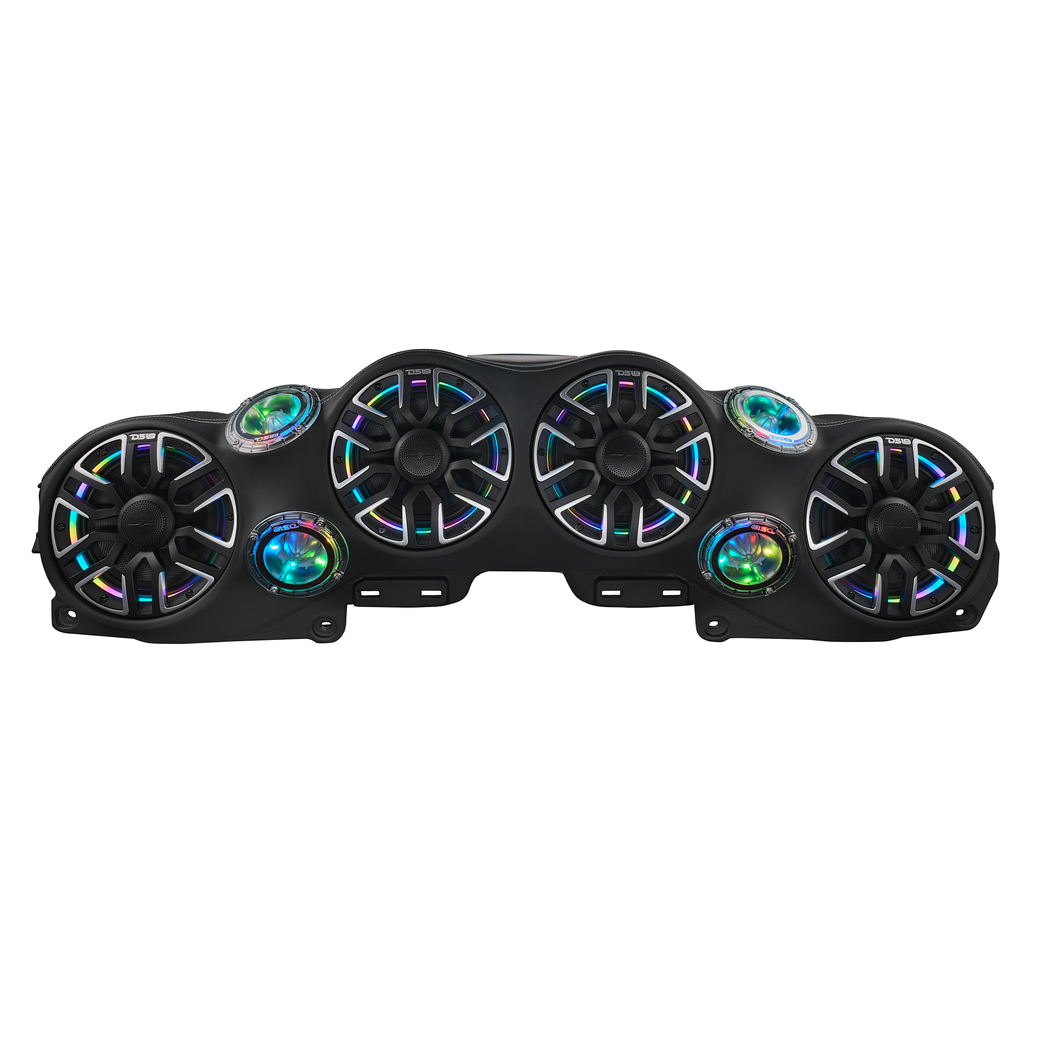 JL/JLU/JT | Loaded Overhead Soundbar | 4 x NVY-M8/BK Speakers Included |
4 x PRO-TW4LD Tweeters Included | Digital LED Lights | Wire Harness | Black Leather Finish |
2018-2023