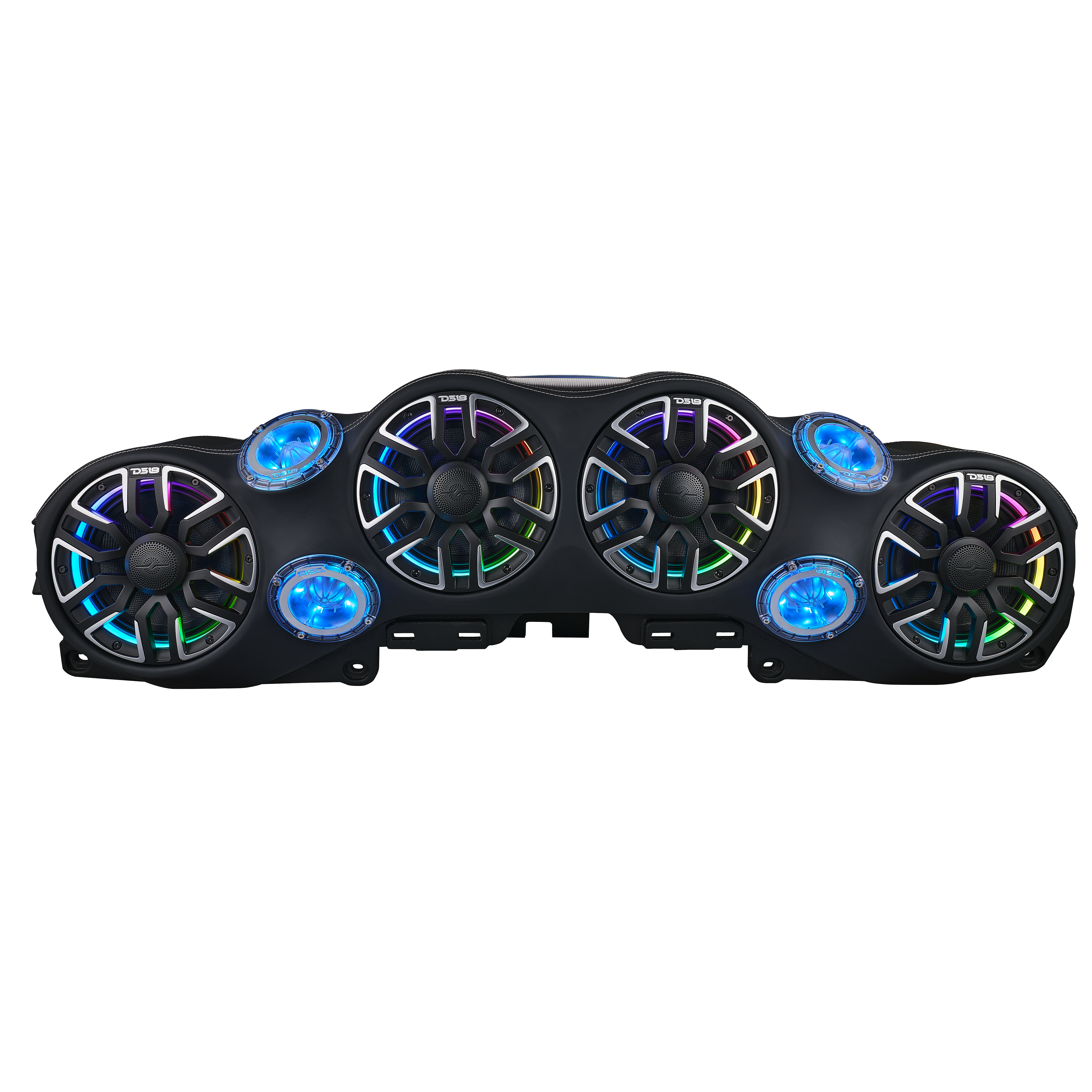 JL/JLU/JT | Loaded Overhead Soundbar | 4 x NVY-M8/BK Speakers Included |
4 x PRO-TW4LD Tweeters Included | Digital LED Lights | Wire Harness | Black Leather Finish |
2018-2023