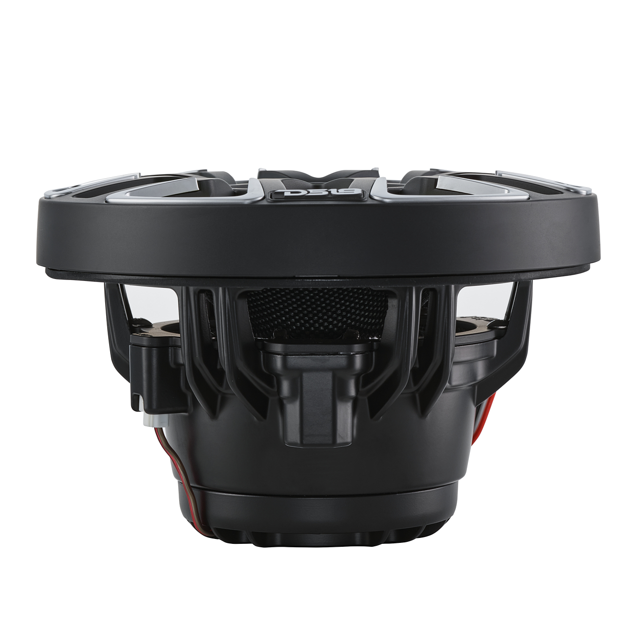 NEODYMIUM KEVLAR COAXIAL MARINE SPEAKERS WITH BUILT IN DRIVER, DIGITAL LED LIGHTS AND SILICONE COVERS - 6.5" | 2-Way | IP65 Rating | 200 Watts RMS | 4Ohm | Black