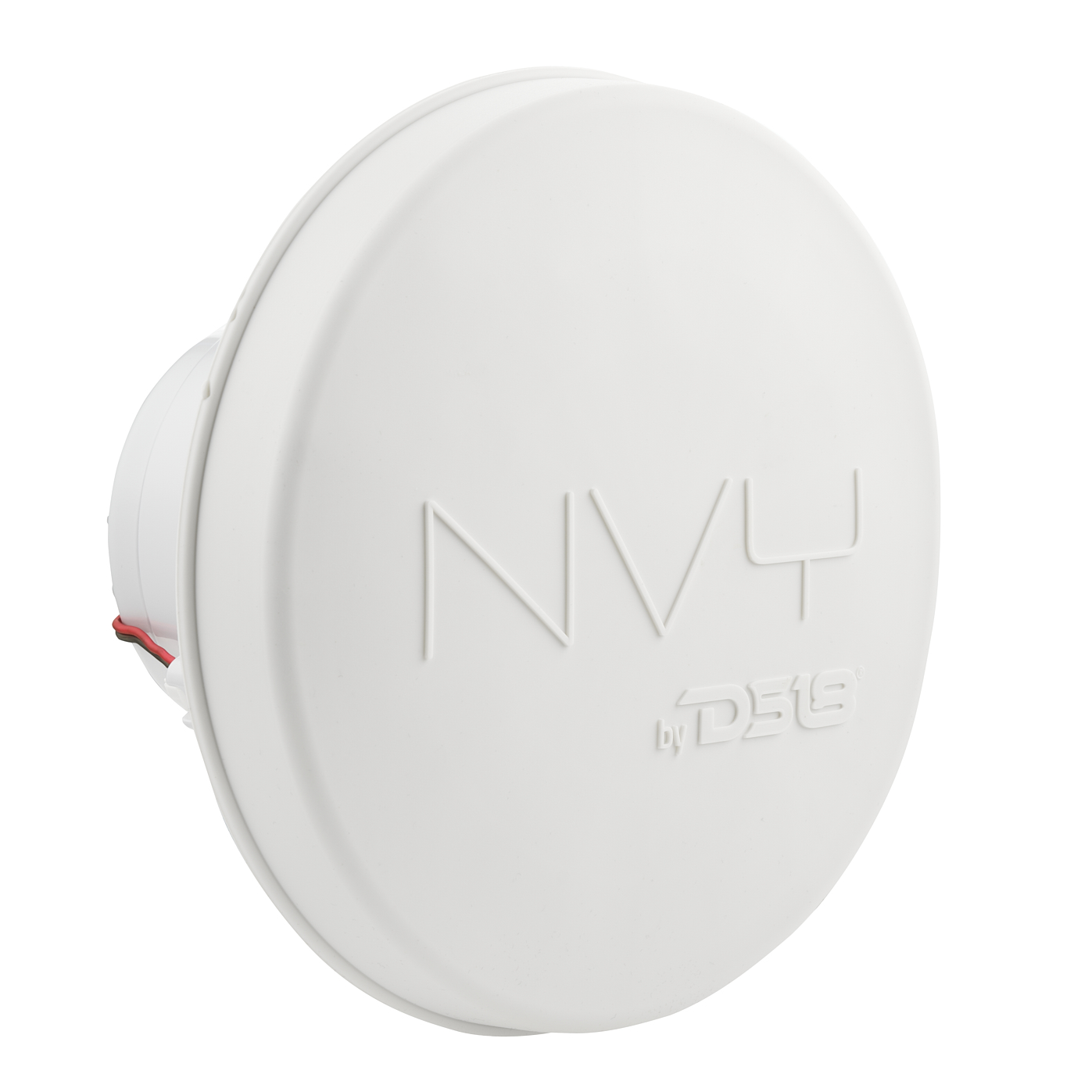 NEODYMIUM KEVLAR COAXIAL MARINE SPEAKERS WITH BUILT IN DRIVER, DIGITAL LED LIGHTS AND SILICONE COVERS - 6.5" | 2-Way | IP65 Rating | 200 Watts RMS | 4Ohm | White