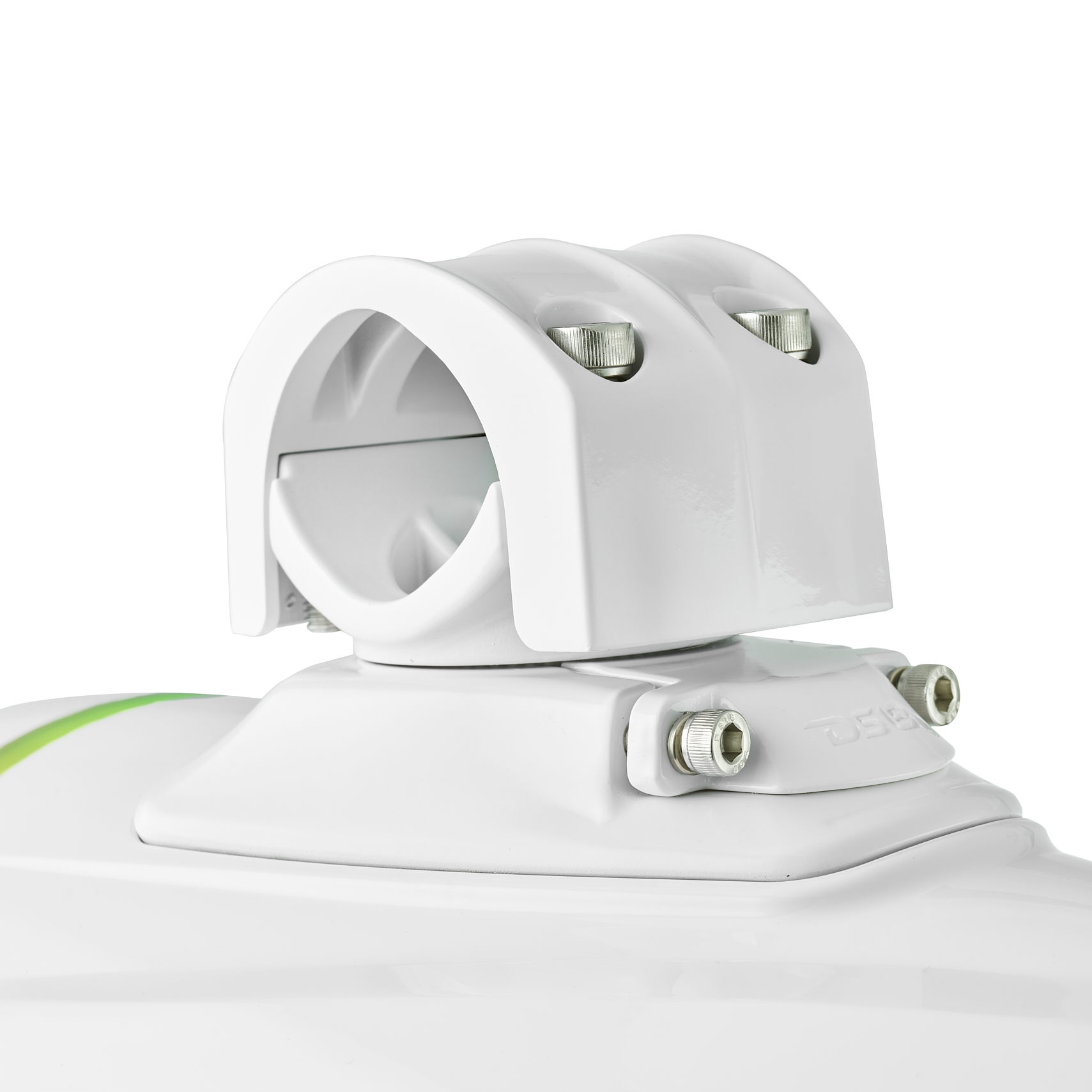 MARINE AND POWERSPORTS LOADED TOWER WITH BUILT-IN PASSIVE RADIATOR, DIGITAL LED LIGHTS AND LEATHER COVERS - 8" Loaded Tower with NVY-M8DC/WH | White Dome Light | 200 Watts RMS | White