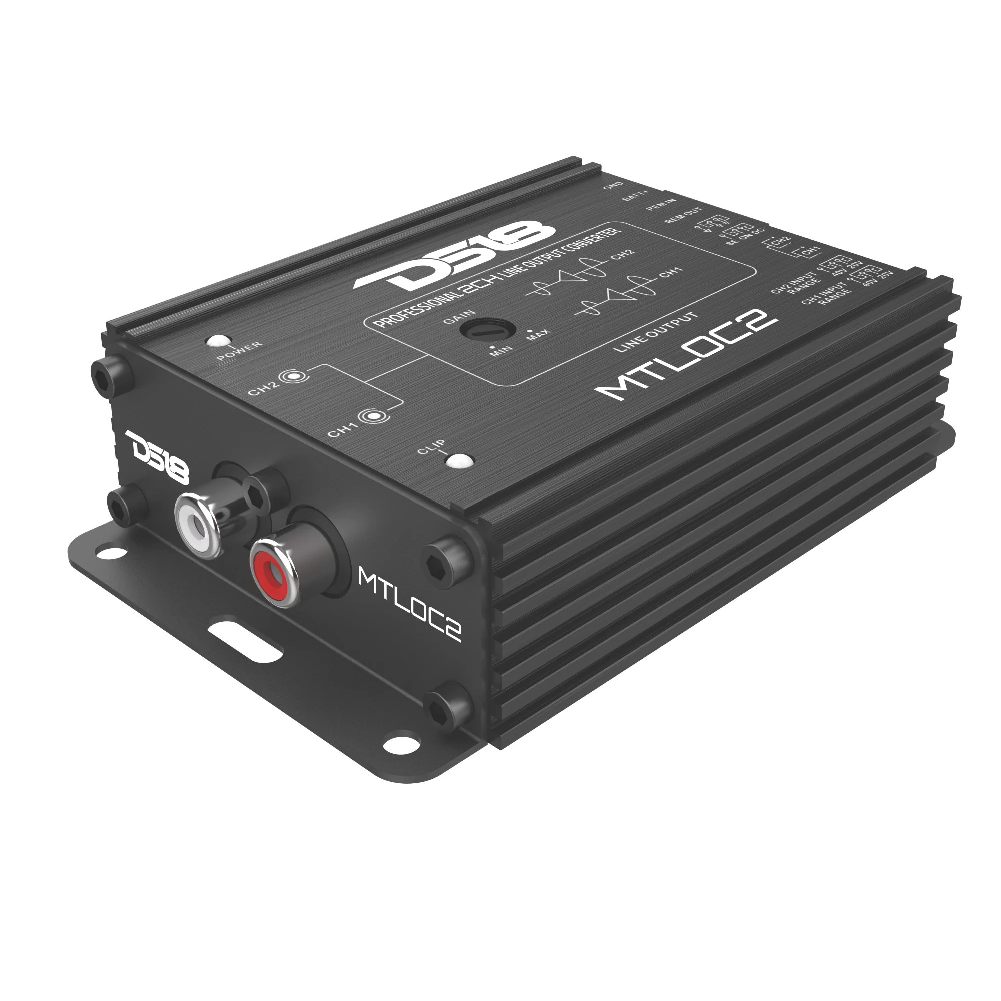 DS18 2-Channel High-to-Low Level Line Output Converter with Remote Turn-On DS18 2-Channel High-to-Low Level Line Output Converter with Remote Turn-On