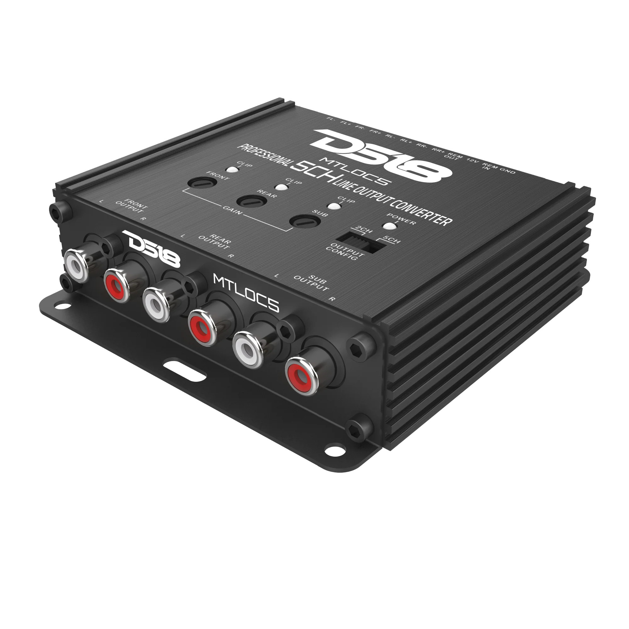 DS18 5-Channel High-to-Low Level Line Output Converter with Remote Turn-On DS18 5-Channel High-to-Low Level Line Output Converter with Remote Turn-On