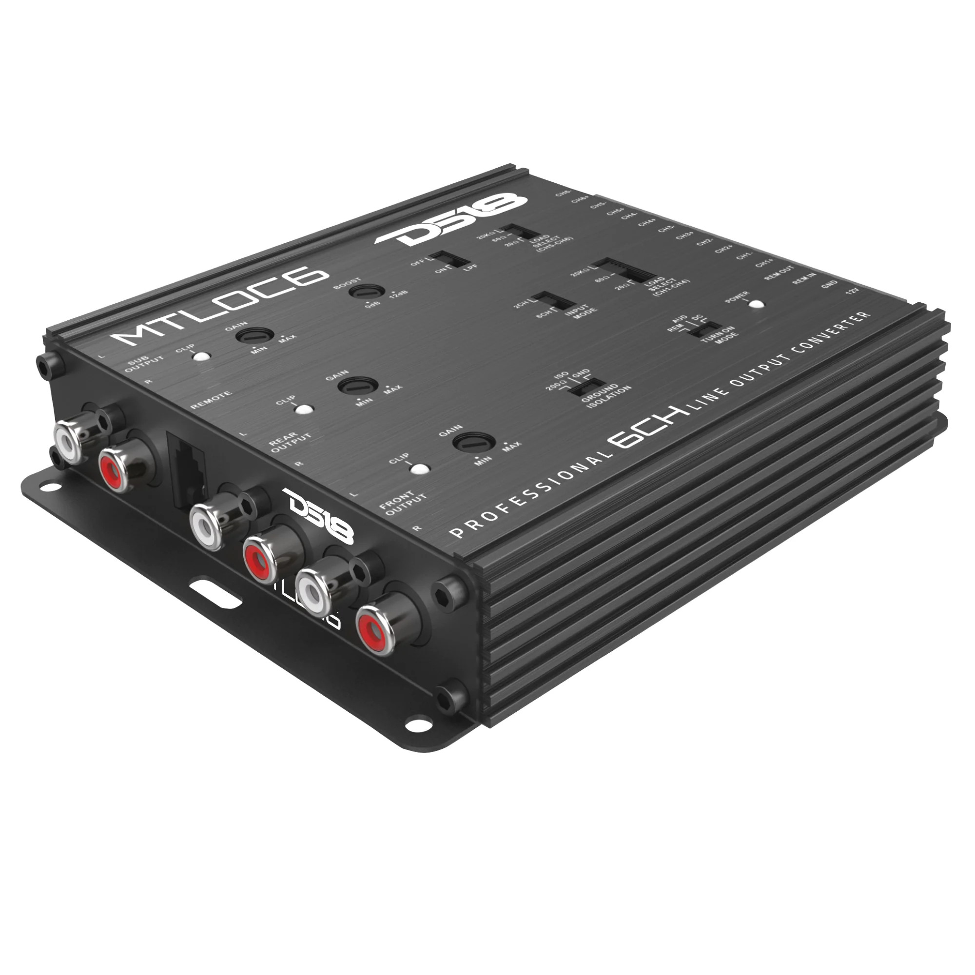 DS18 6-Channel High-to-Low Level Line Output Converter with Remote Turn-On DS18 6-Channel High-to-Low Level Line Output Converter with Remote Turn-On