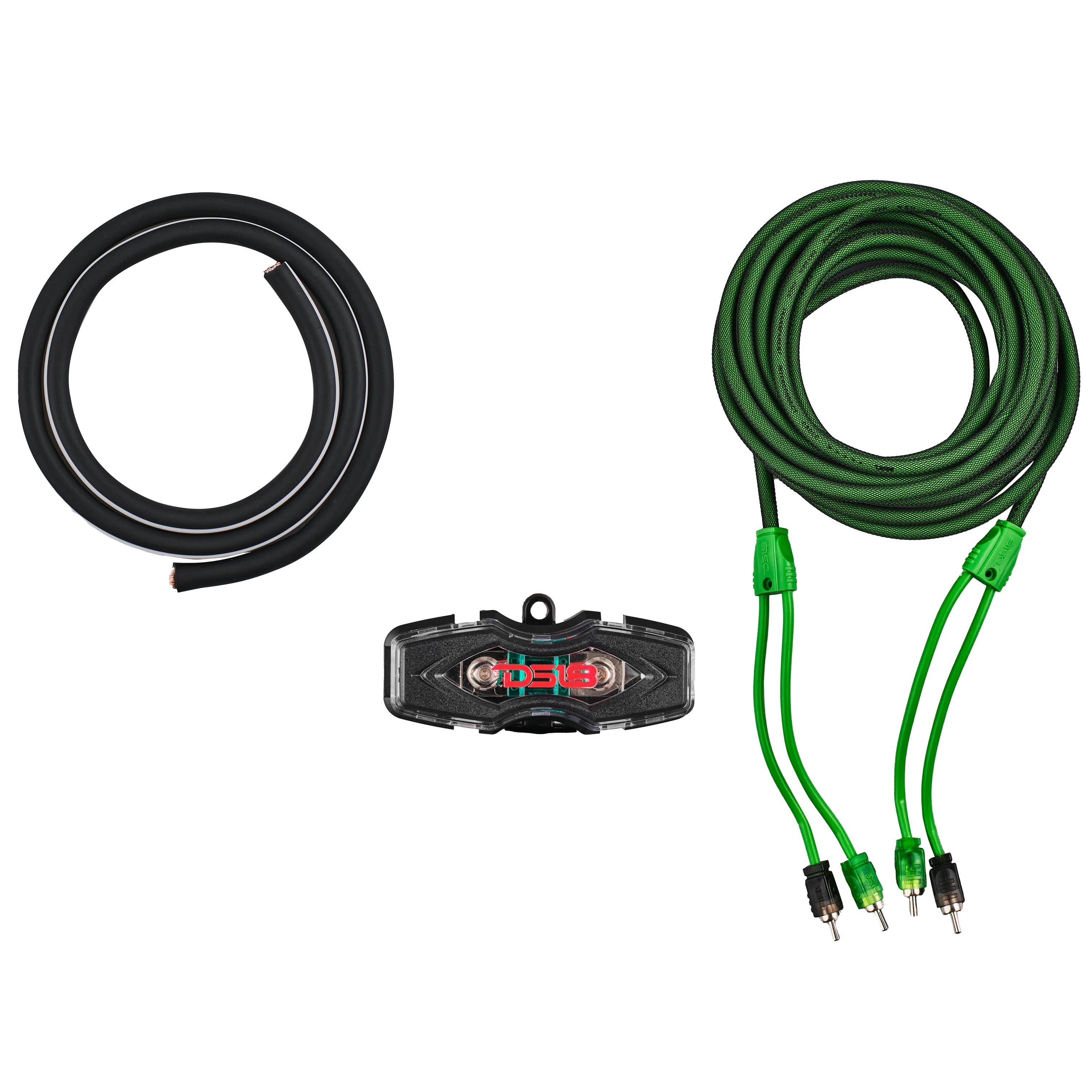DS18 4-GA Amplifier Installation Kit - GREEN DS18 4-GA Amplifier Installation Kit - GREEN