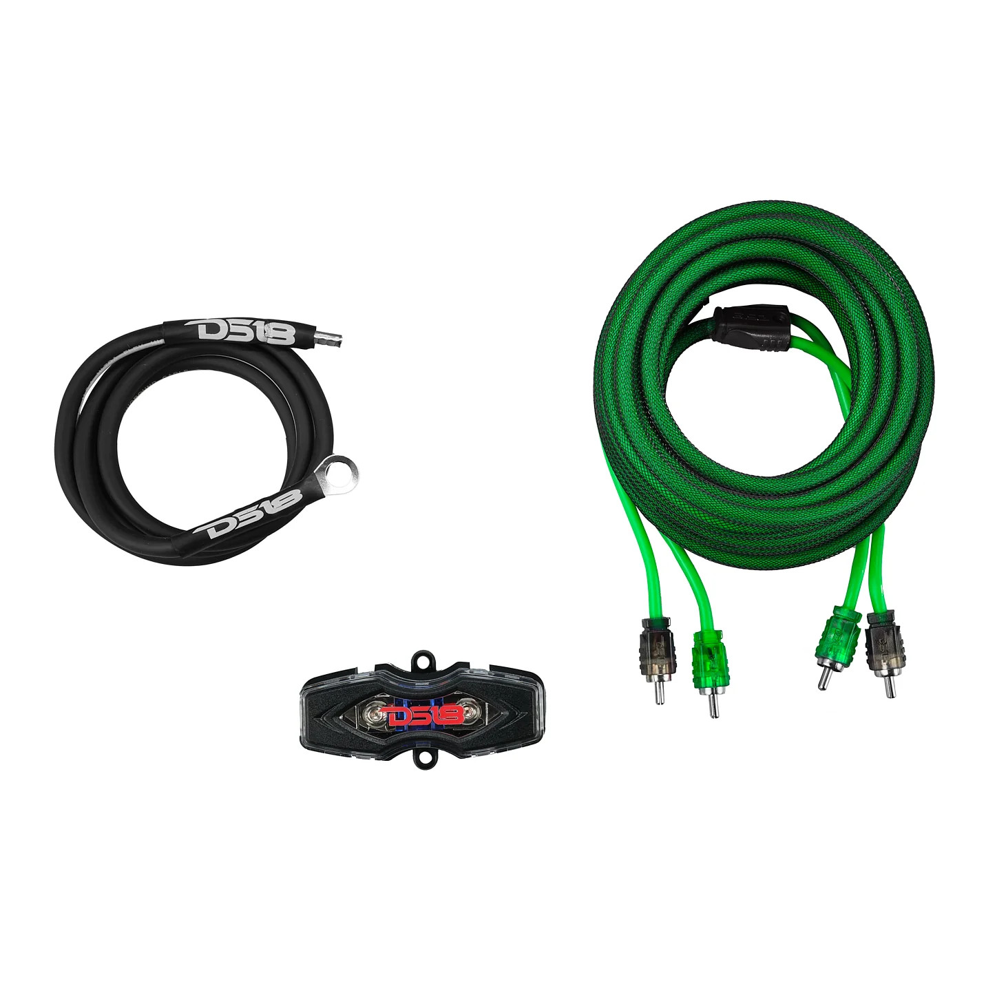 DS18 8-GA Amplifier Installation Wiring Kit - Green DS18 8-GA Amplifier Installation Wiring Kit - Green