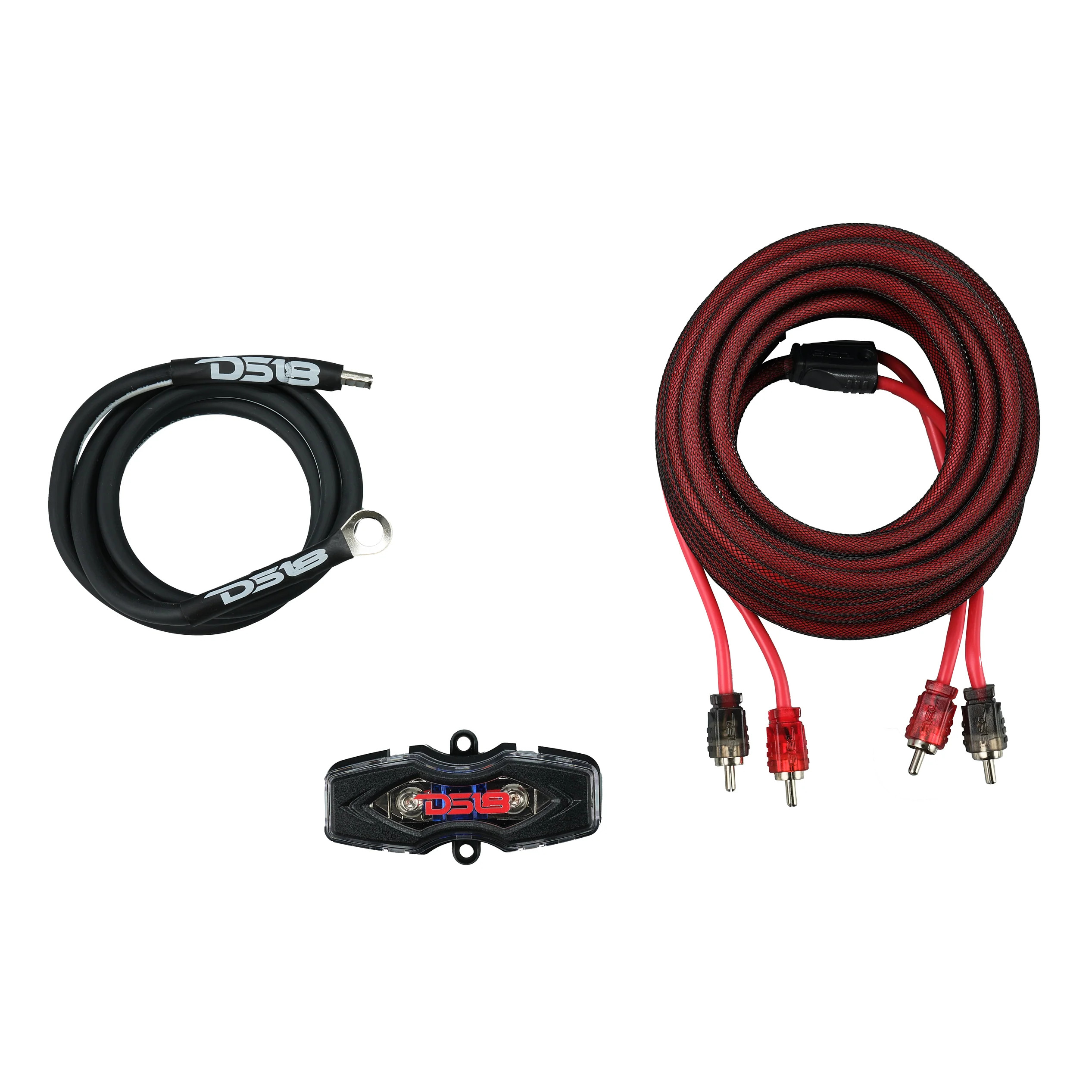 DS18 8-GA Amplifier Installation Wiring Kit - Red