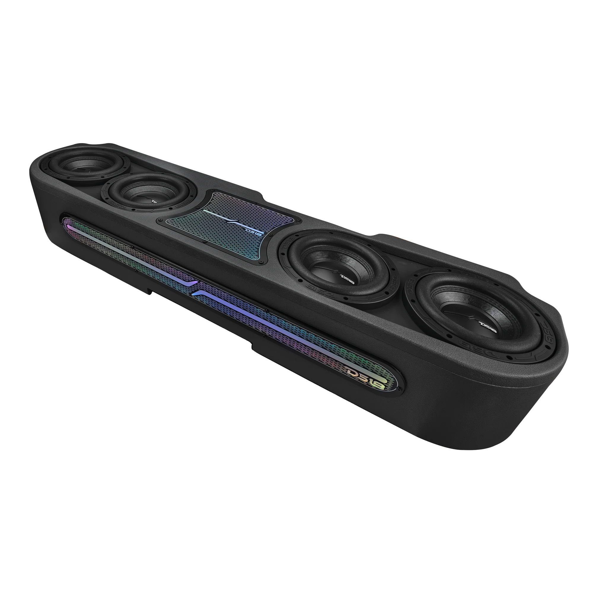 DS18 Jeep Gladiator JT 2020-UP | 4 x 8" Subwoofers Included (ZR8.2D) | Upfiring | Underseat | Sealed Box | Exclusive Black Leather | Digital LED Lights