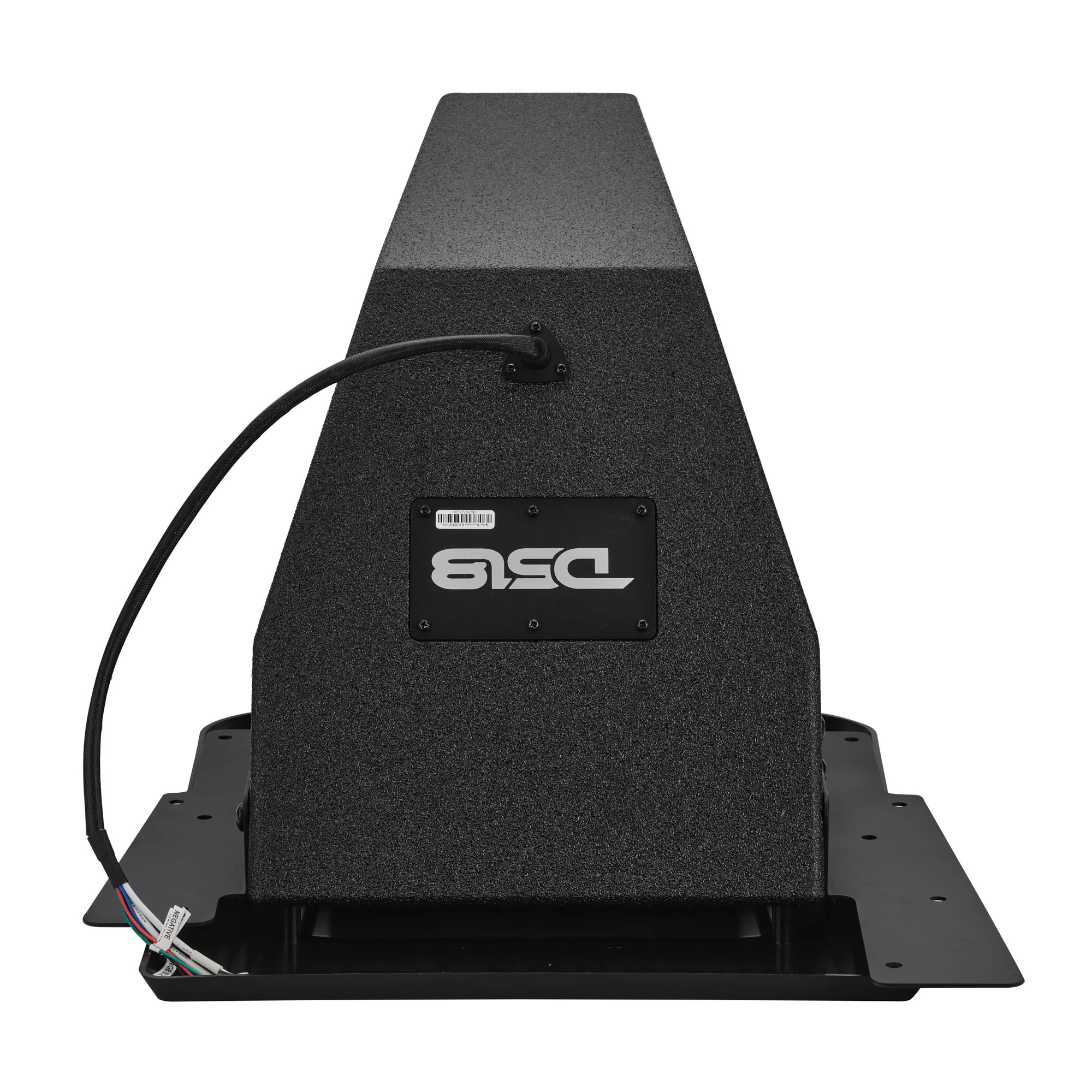 DS18 Rear Subwoofer Sealed Enclosure | Fits 10" Subwoofer | 3/4" MDF | Black Bed Liner Finish | 2015 & Up