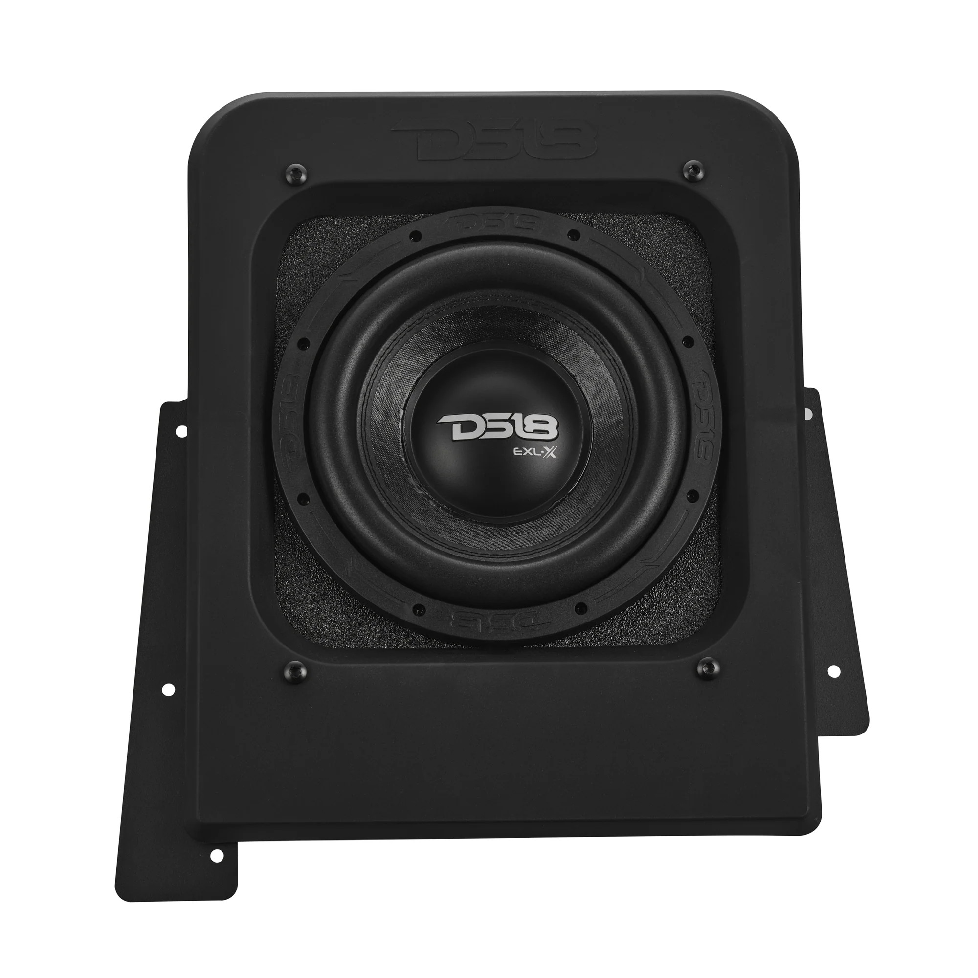 DS18 Rear Subwoofer Sealed Enclosure | EXL-X10.4D Subwoofer Included | 3/4" MDF | Black Bed Liner Finish | 2015 & Up