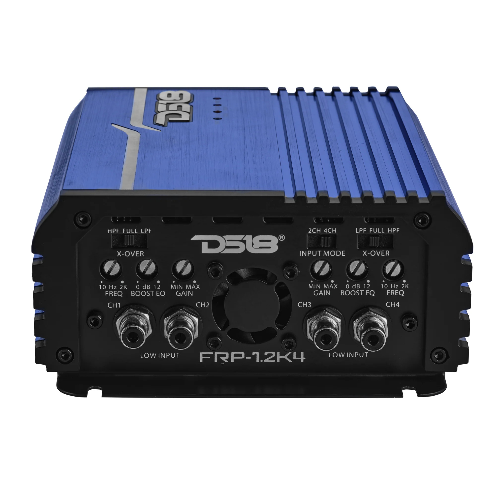 DS18 FRP Full Range Class D 4 Channel Amplifier 4 X 120 Watts Rms @ 4 OHM - BLUE