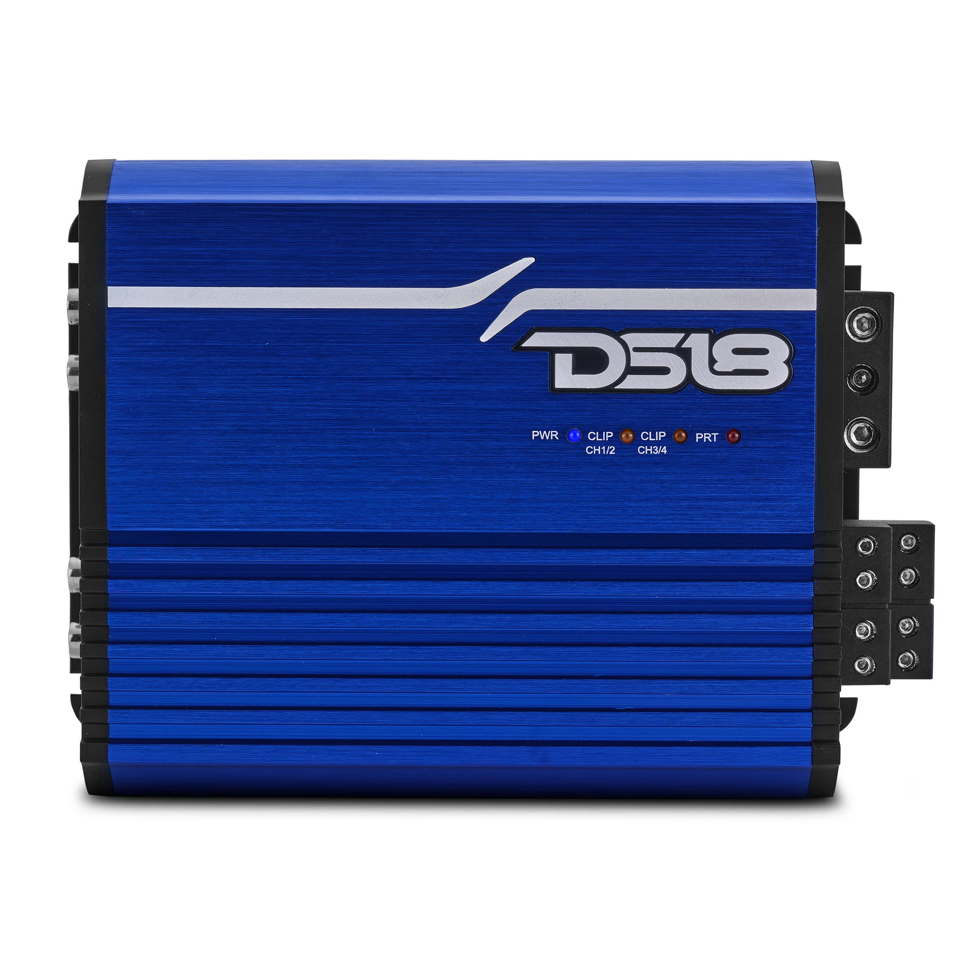 DS18 FRP Full Range Class D 4 Channel Amplifier 4 X 120 Watts Rms @ 4 OHM - BLUE