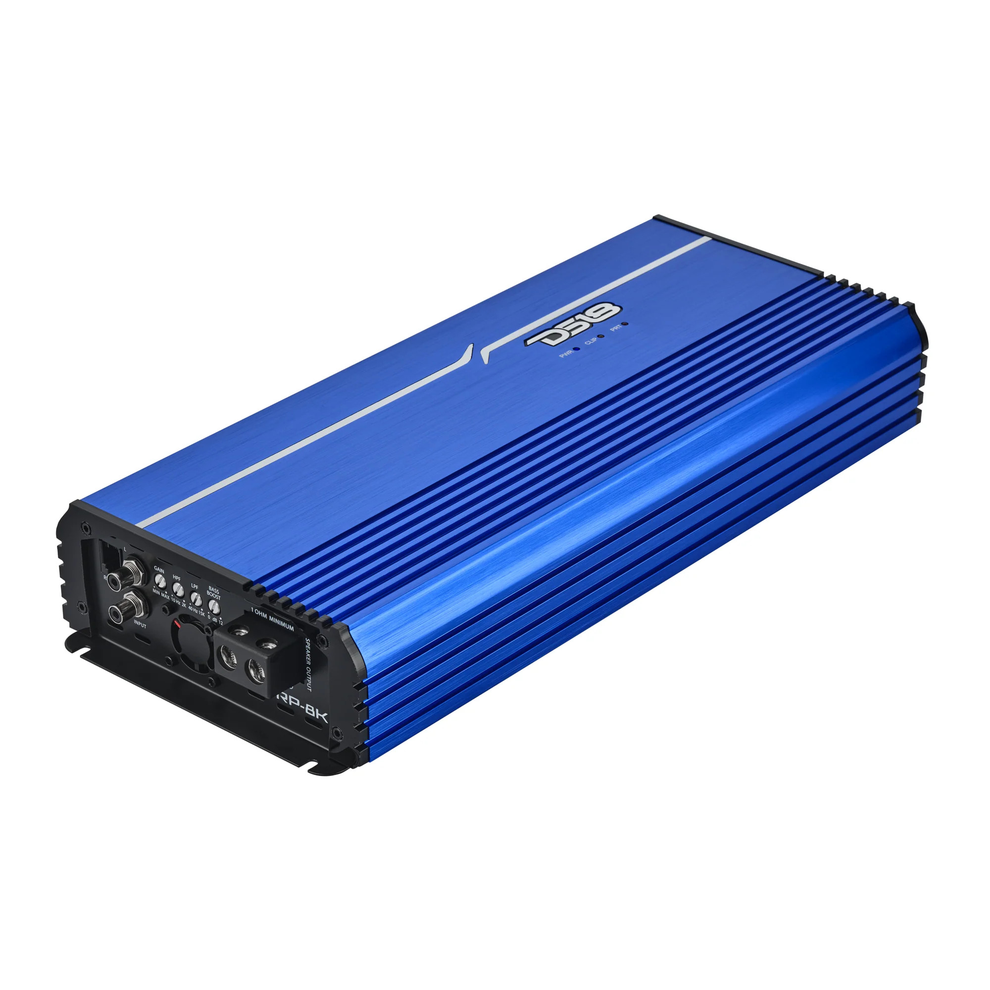 DS18 FRP CLASS D FULL RANGE AMPLIFIERS WITH REMOTE LEVEL CONTROL - 1-Channel | Class D | Full-Range Monoblock | 8000 Watts RMS @ 1O | DPIV1/0 Terminals Included | Blue DS18 FRP CLASS D FULL RANGE AMPLIFIERS WITH REMOTE LEVEL CONTROL - 1-Channel | Class D | Full-Range Monoblock | 8000 Watts RMS @ 1O | DPIV1/0 Terminals Included | Blue