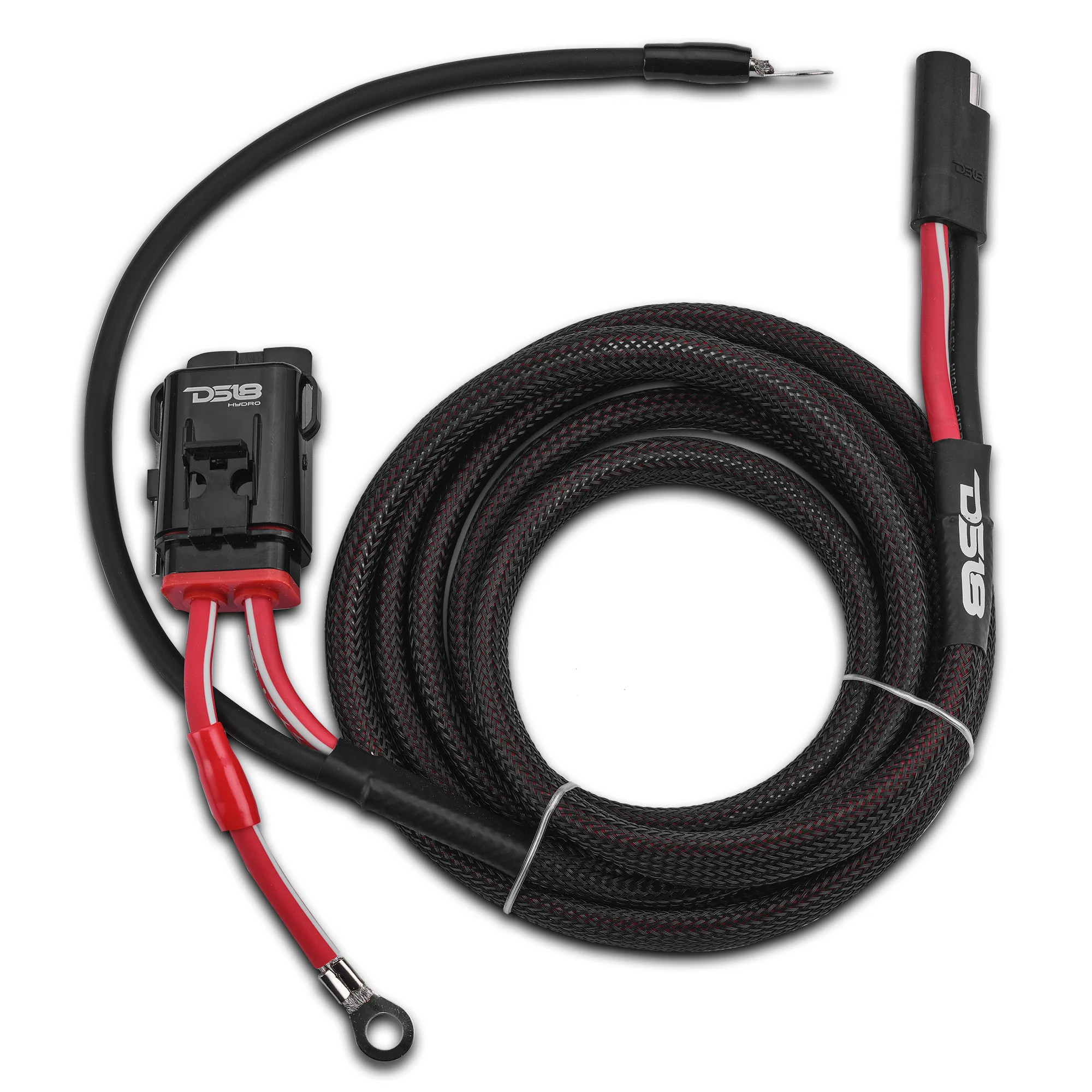 DS18 8-GA | Water Resistant Fuse Holder | 8 Ft of Power and Ground Wires | 2 Door UTV