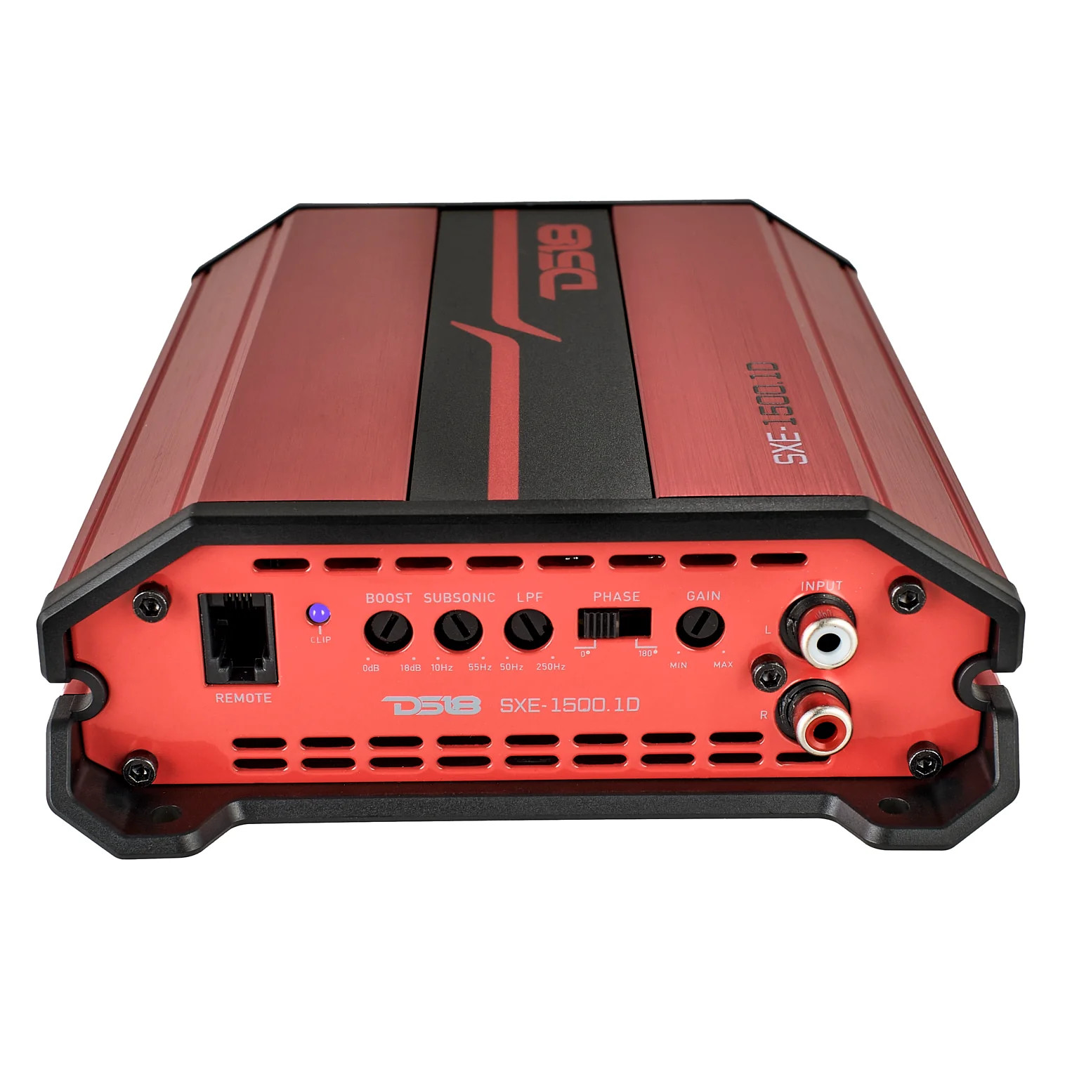 DS18 SXE Class D Monoblock Car Amplifier 1 x 500 Watts RMS @ 1 Ohm 1500 Watts- RED