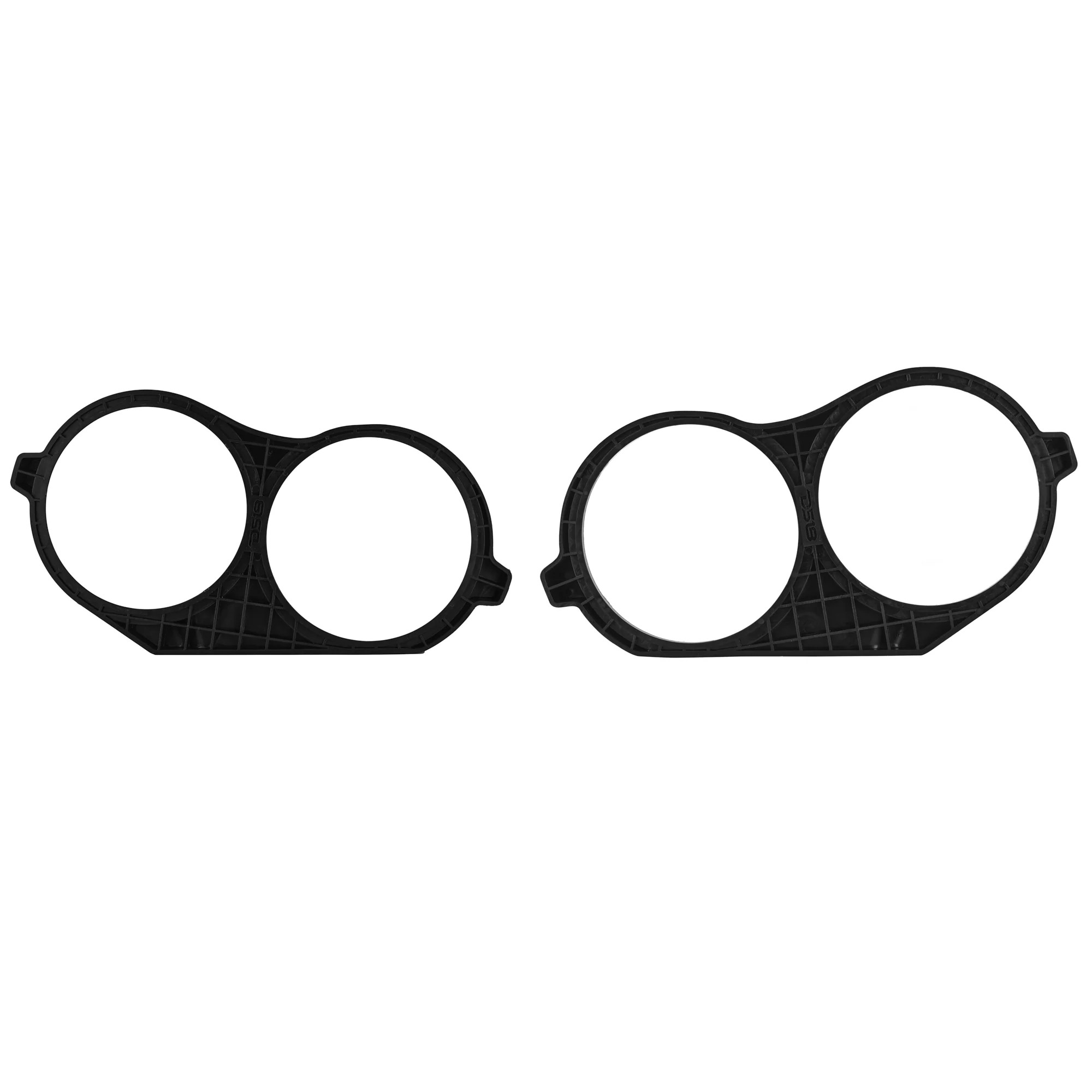 DS18 Mid Bass Conversion Ring for Harley Davidson Saddle Bags 1 X 10" - Pair - ABS -2014-2023 - Black