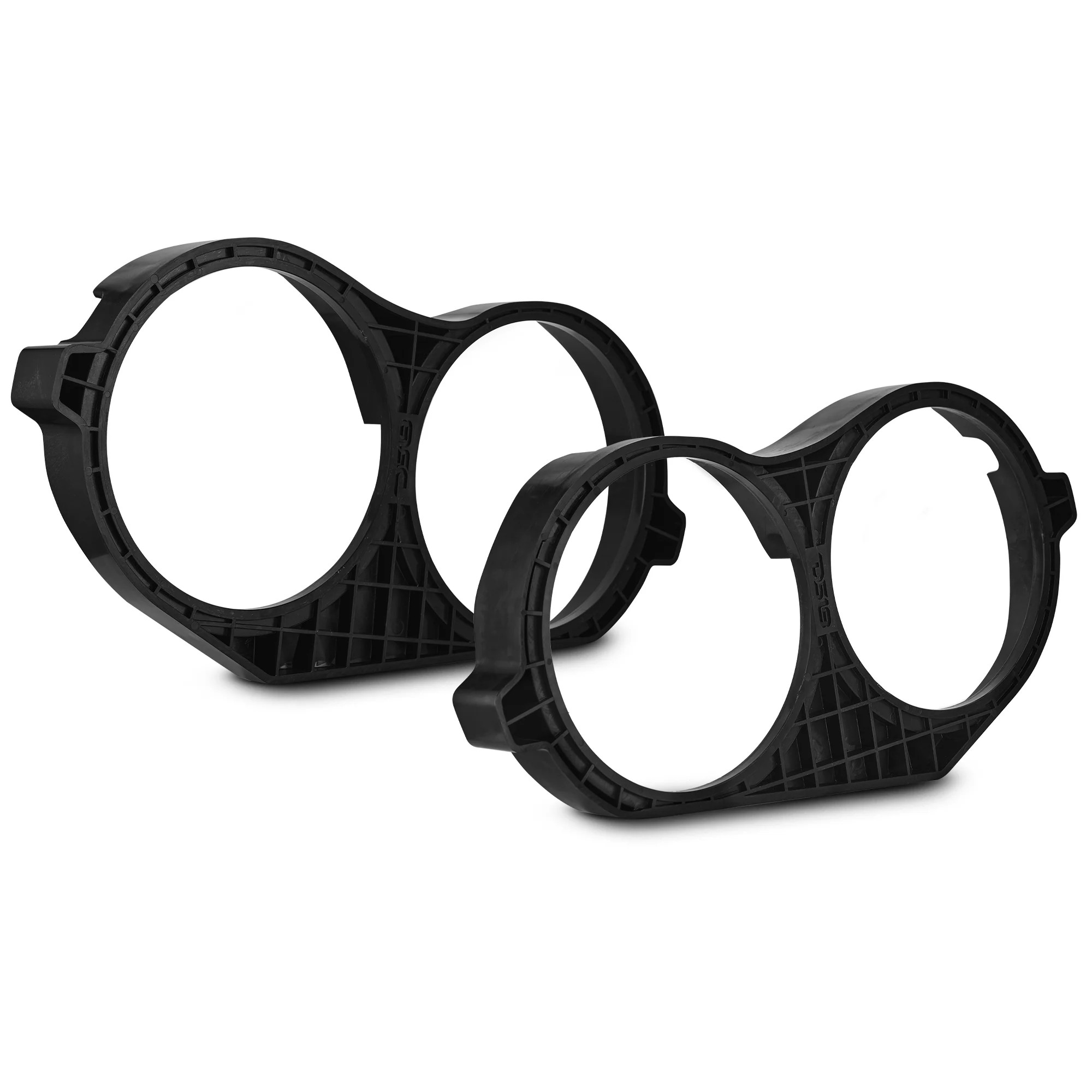 DS18 Mid Bass Conversion Ring for Harley Davidson Saddle Bags 1 X 10" - Pair - ABS -2014-2023 - Black