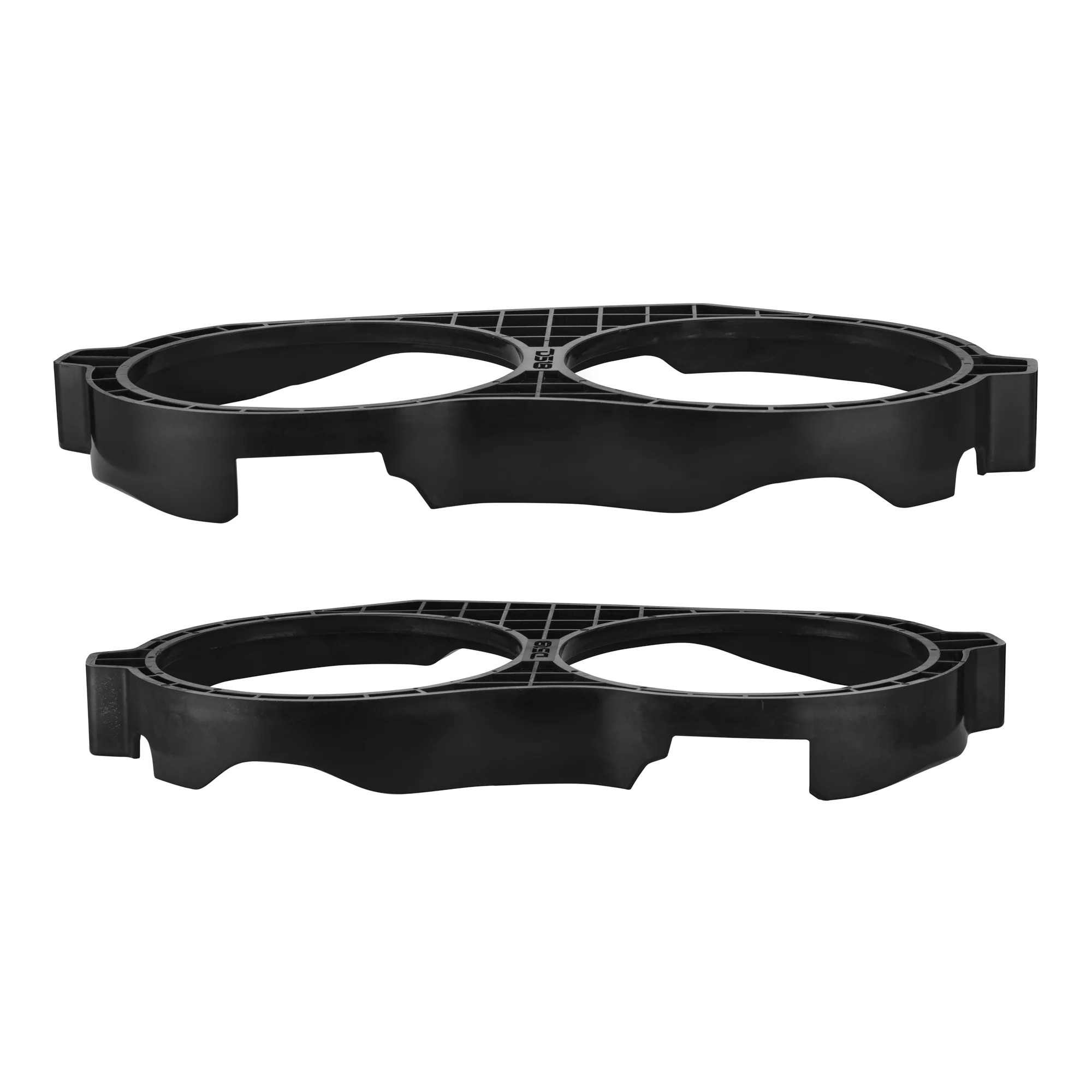 DS18 Mid Bass Conversion Ring for Harley Davidson Saddle Bags 1 X 10" - Pair - ABS -2014-2023 - Black