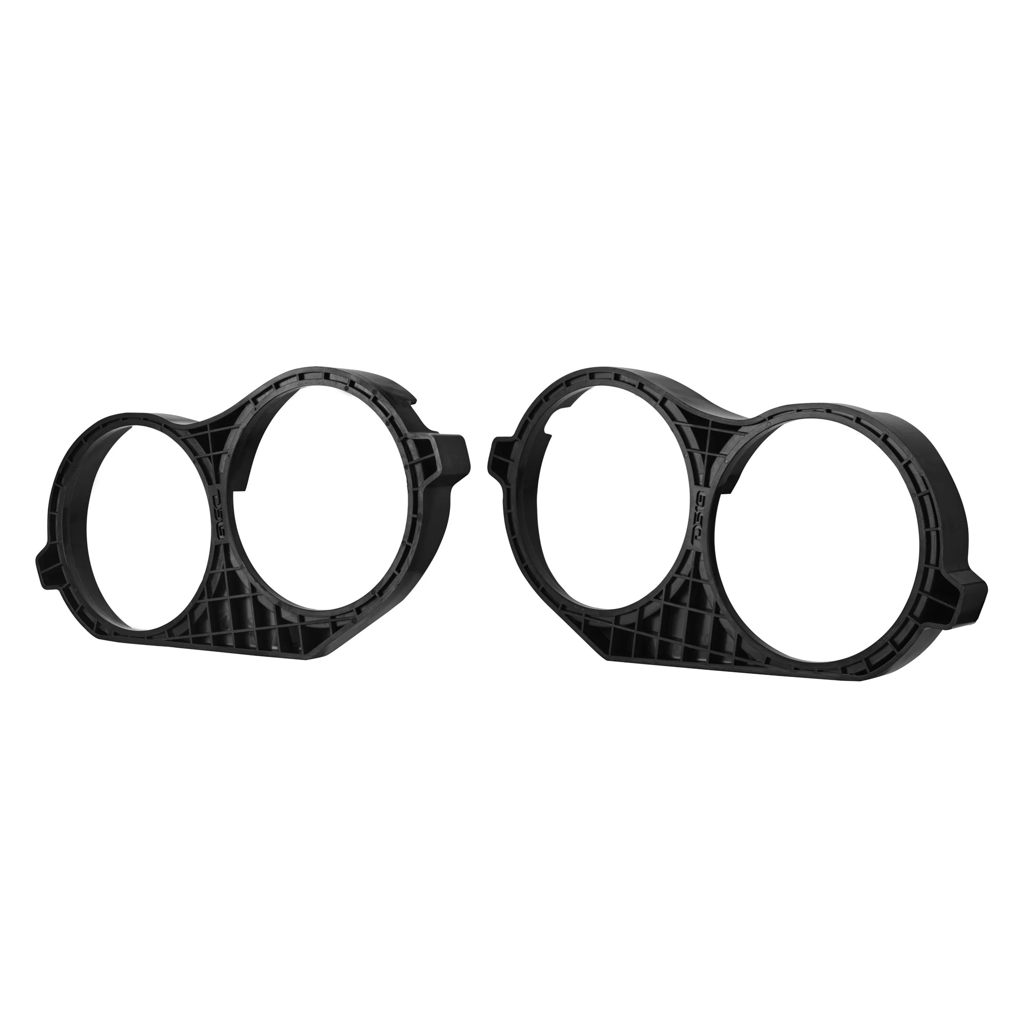 DS18 Mid Bass Conversion Ring for Harley Davidson Saddle Bags 1 X 10" - Pair - ABS -2014-2023 - Black