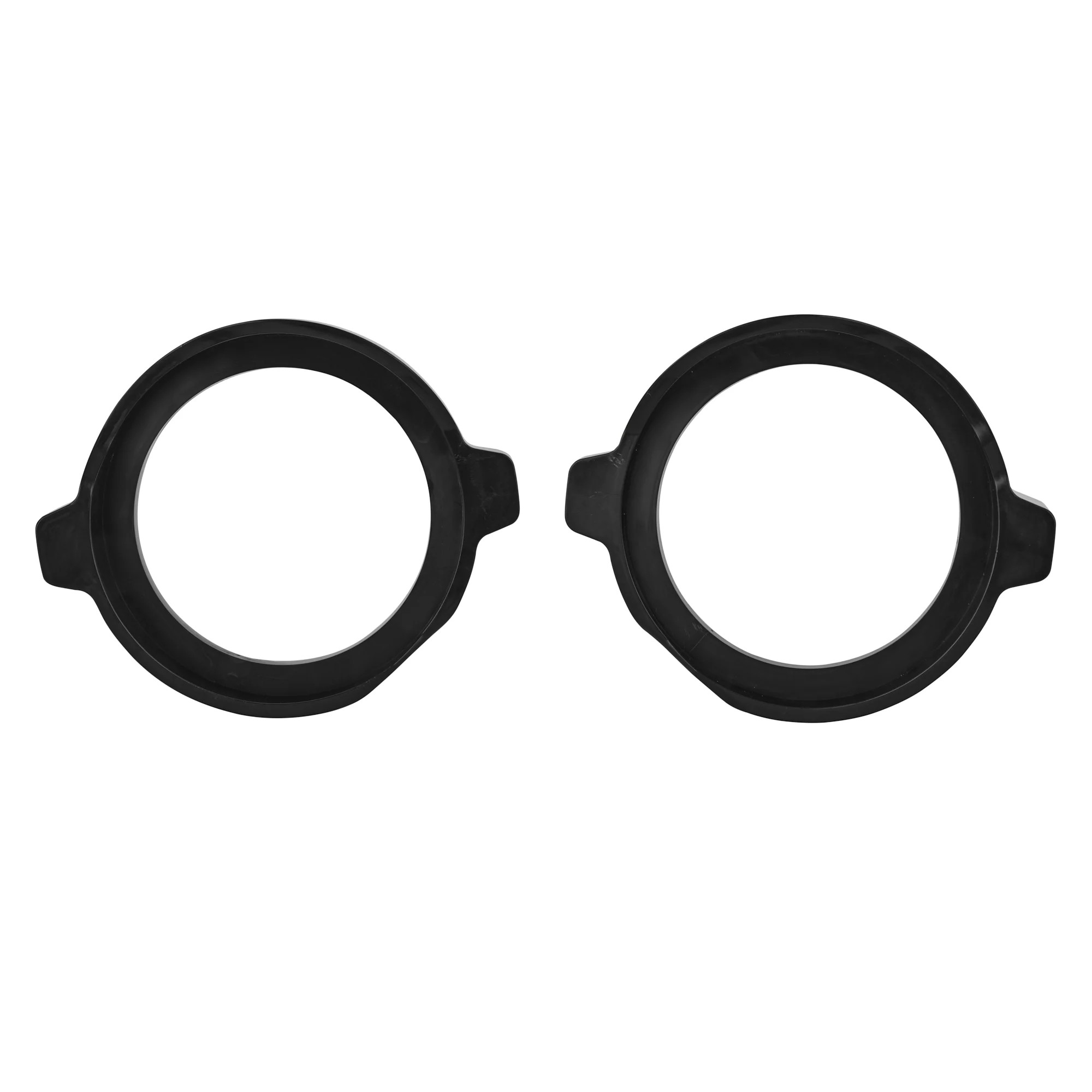 DS18 Mid Bass Conversion Ring for Harley Davidson Saddle Bags 1 X 8" - Pair - ABS -2014-2023 - Black