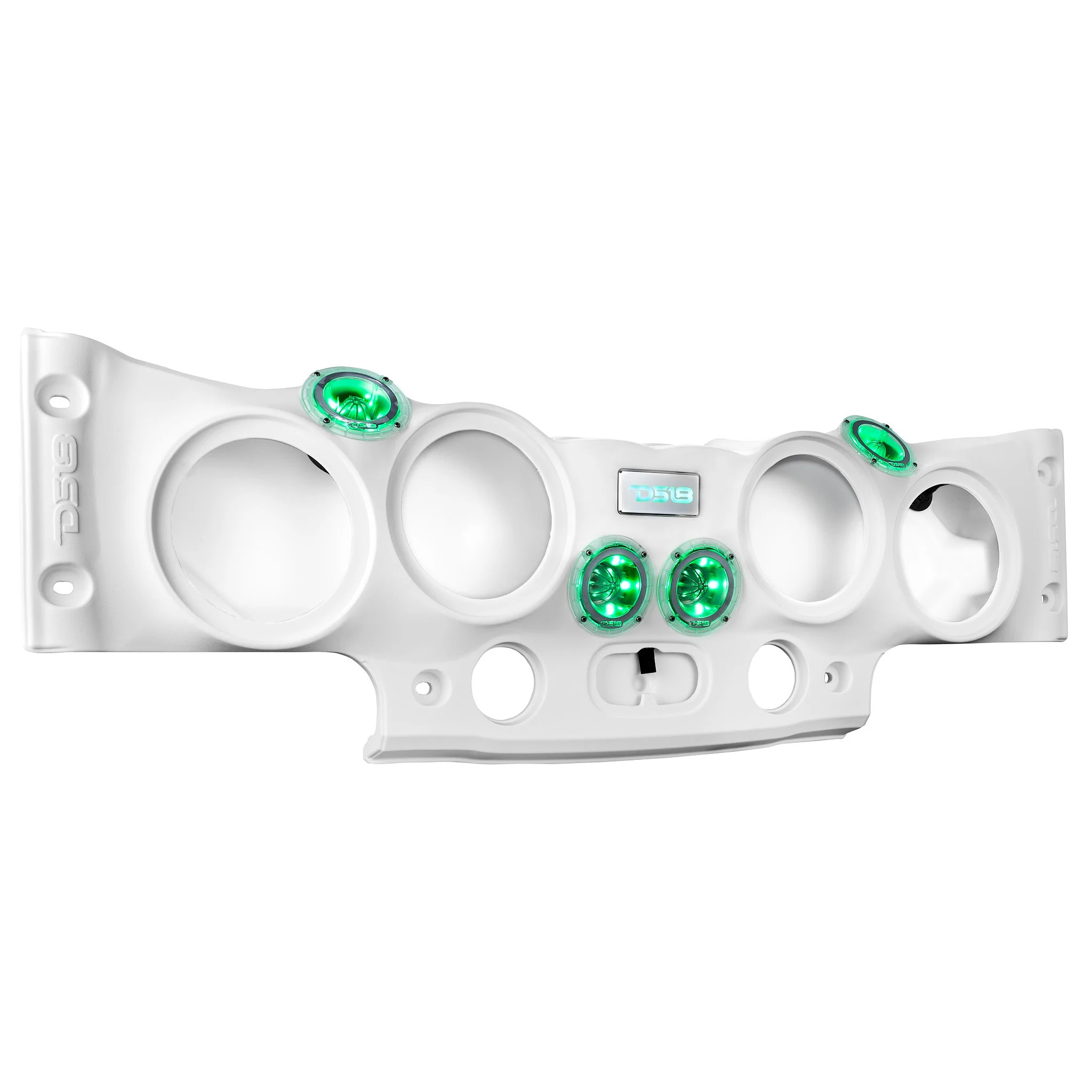 DS18 JEEP JK/JKU Overhead Bar System Fits 4 X 8" Speakers (Not included), 4 X 4" PRO-TW4L and 2 X 1" PRO-DRNSC1.5 and Harness with RGB LED Lights - WHITE DS18 JEEP JK/JKU Overhead Bar System Fits 4 X 8" Speakers (Not included), 4 X 4" PRO-TW4L and 2 X 1" PRO-DRNSC1.5 and Harness with RGB LED Lights - WHITE