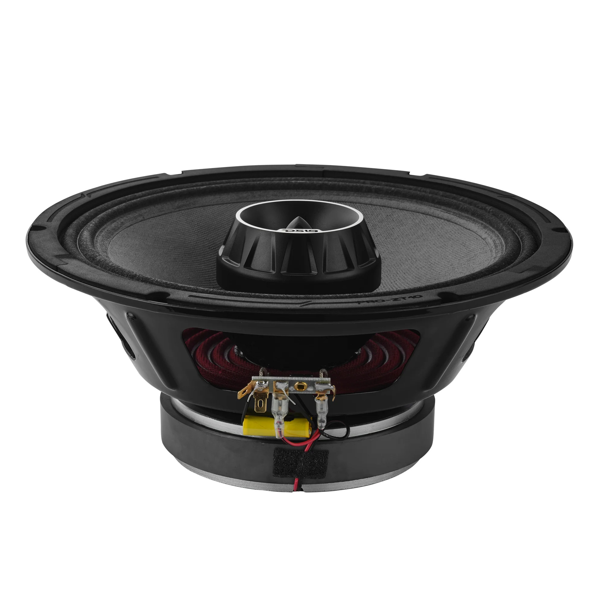DS18 PRO-ZT 10" Coaxial Mid Range Loudspeaker with Water Resistant Cone Built in Bullet Tweeter and Grill with Cloth Shade 300 Watts RMS @ 4 OHM - IP65
