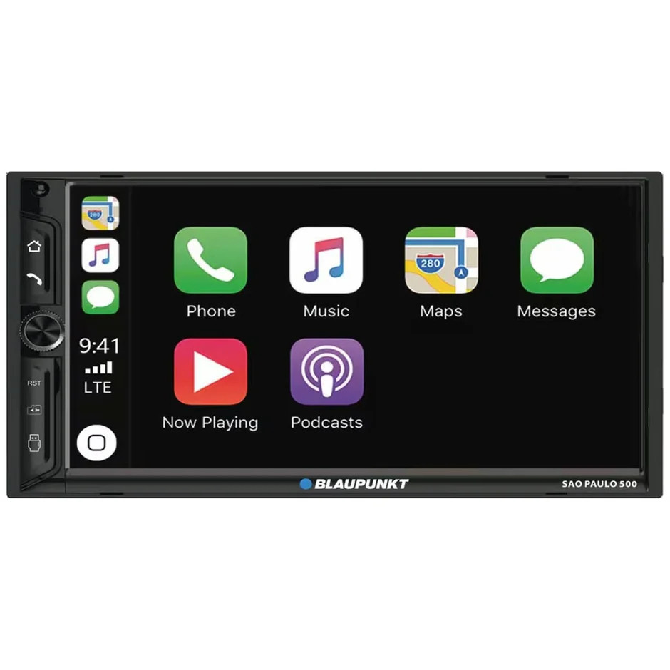 BLAUPUNKT 7" DISPLAY, MECHLESS MULTIMEDIA / WIRED APPLE CP & AA / BT / REAR USB / 3 PRE-OUTS