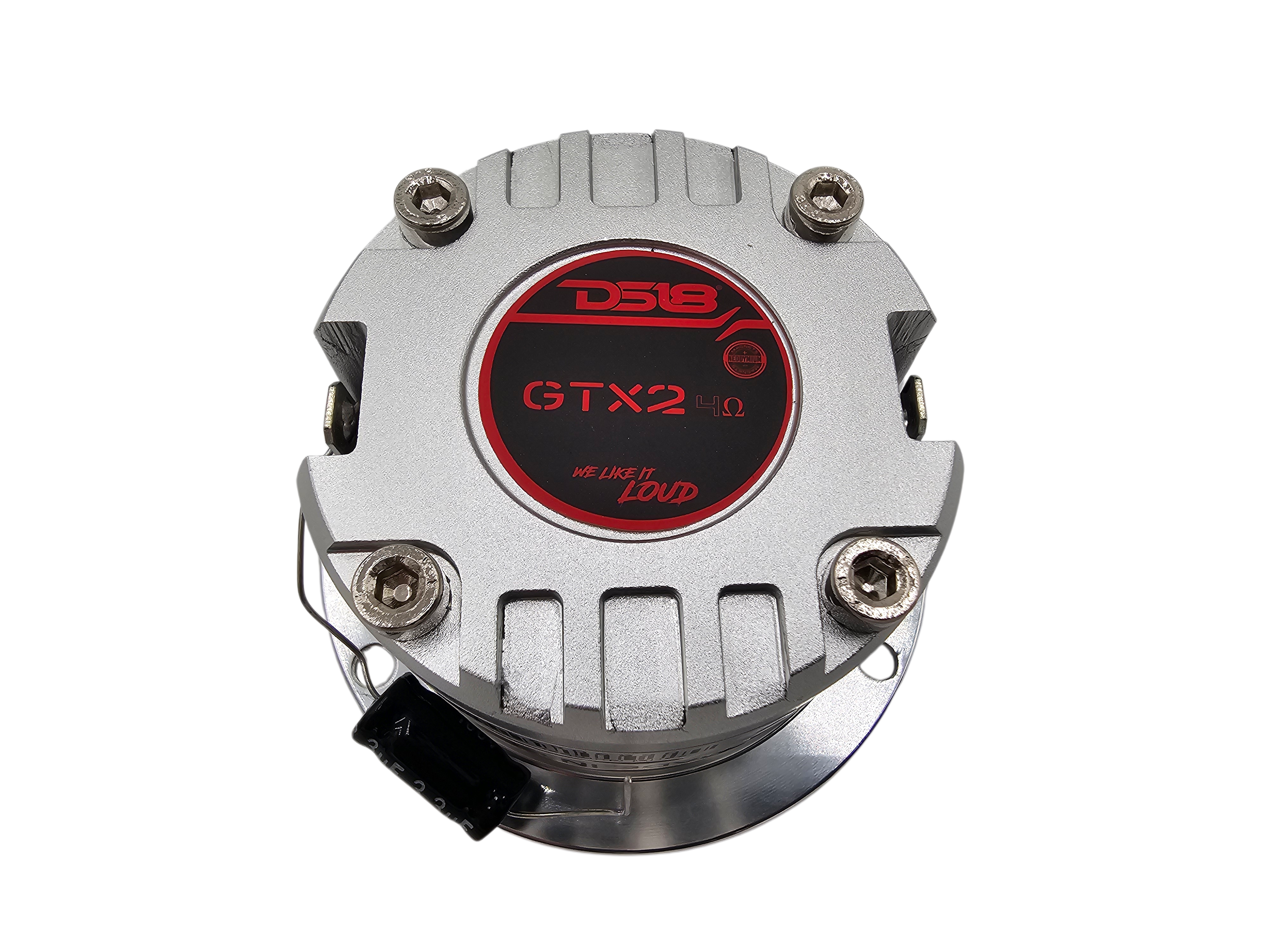 DS18 GTX 3" Super Bullet Tweeter with Neodymium Magnet 120 Watts RMS @ 4 OHM - 1" Titanium Voice Coil - SILVER