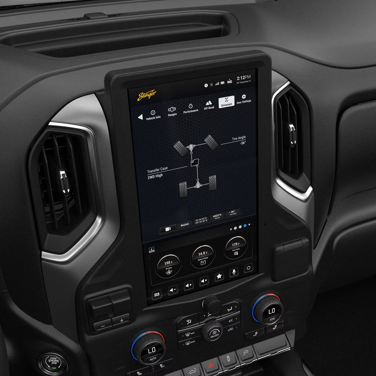 STINGER 2019-2023 SELECT CHEVY SILVERADO/GMC SIERRA HORIZON12 FULL INTEGRATION KIT
