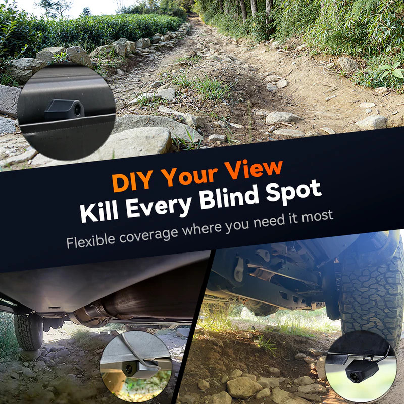 WOLFBOX G900 TriPro Bumper Version 3 Channel Rearview Mirror