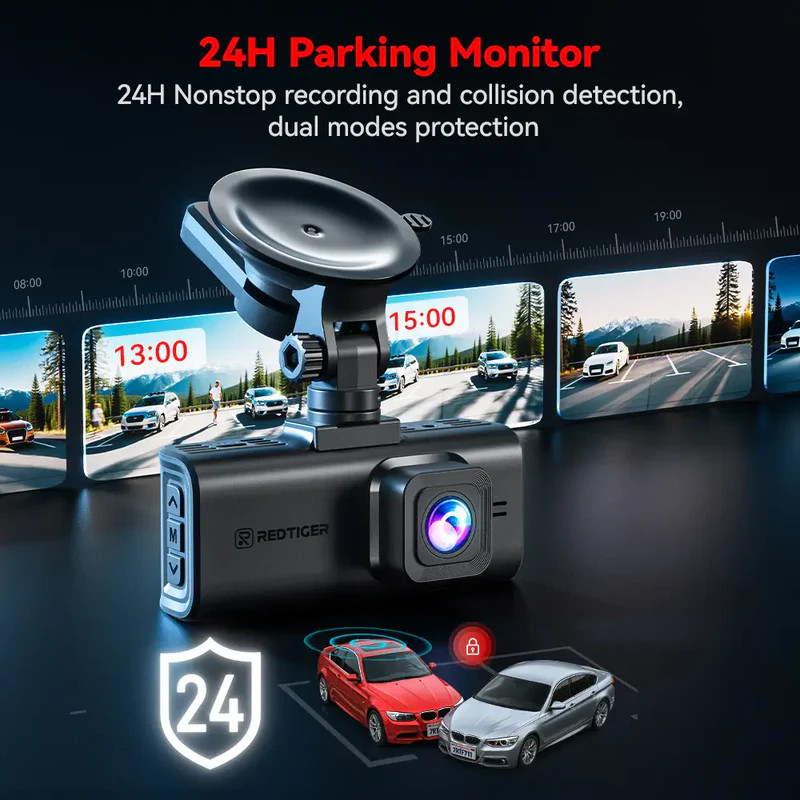 Redtiger F7NT 4K Sony STARVIS 2 HDR WiFi 6 Touch Screen Voice Contral Dual Dash Cam