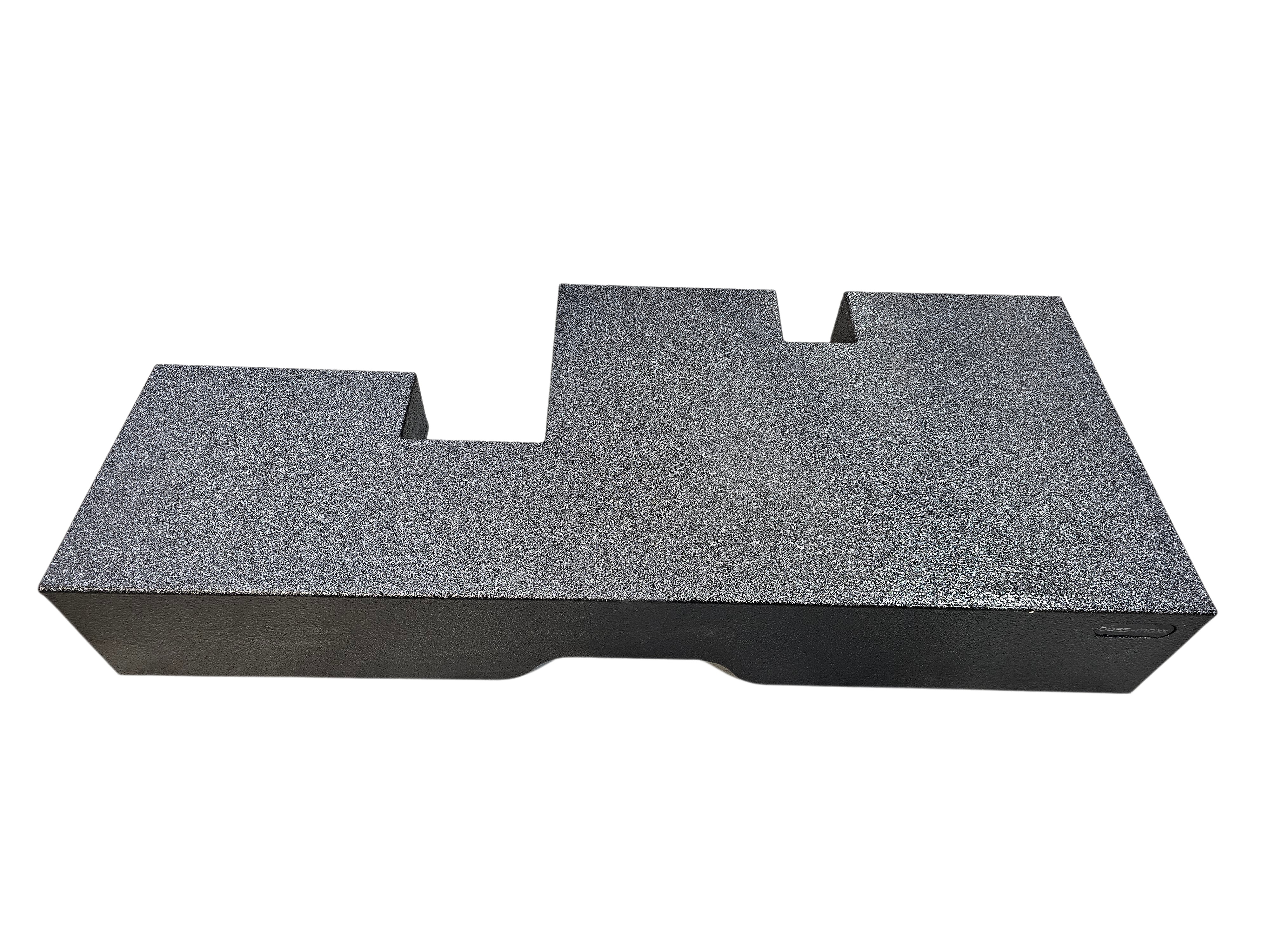 BASS-MAXX 2017-2023 TOYOTA TUNDRA DOUBLE CAB (SMALL REAR DOORS) DUAL 10" POLY COATED SEALED ENCLOSURE