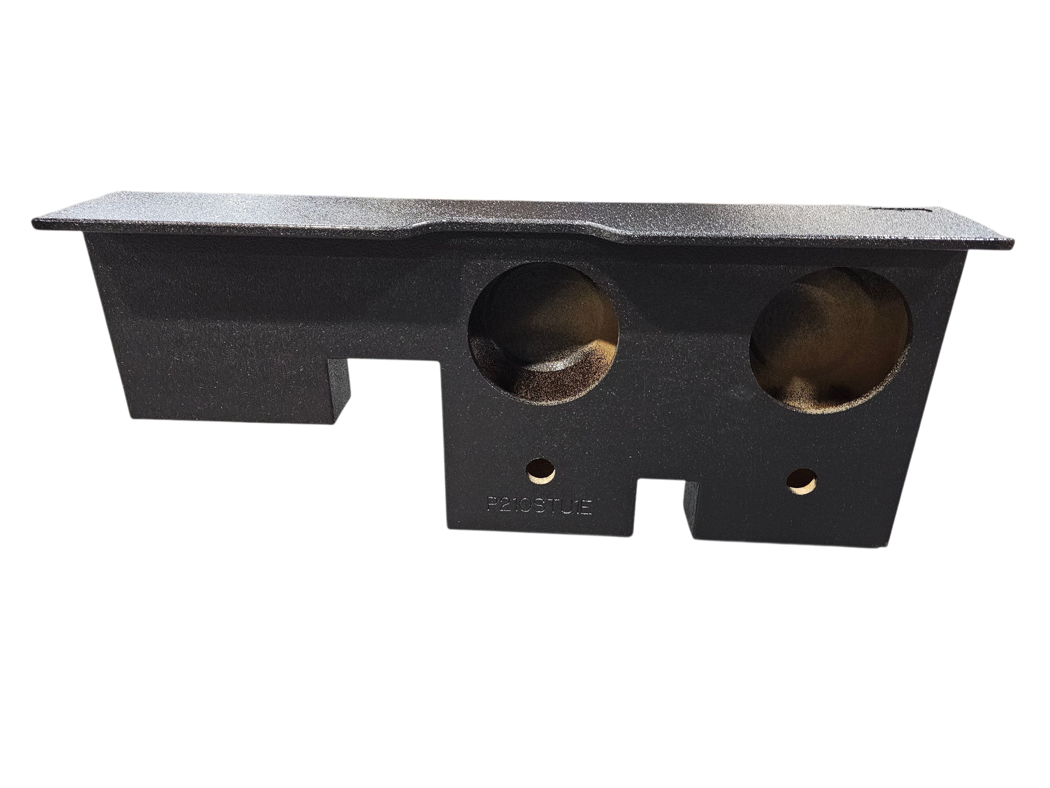 BASS-MAXX 2017-2023 TOYOTA TUNDRA DOUBLE CAB (SMALL REAR DOORS) DUAL 10" POLY COATED SEALED ENCLOSURE