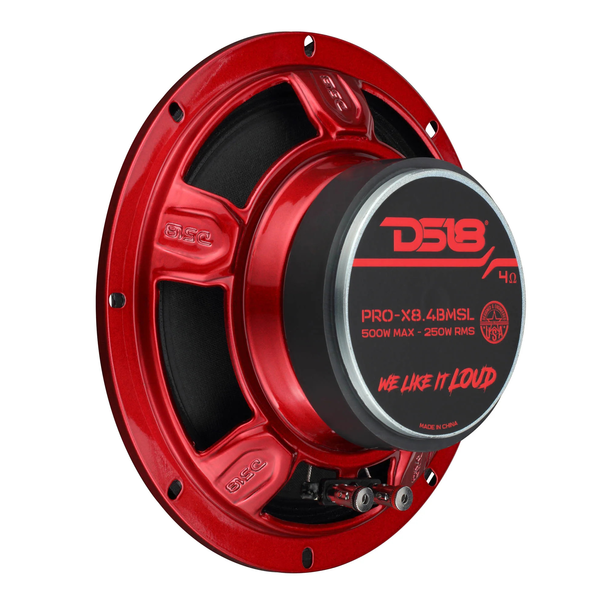 DS18 PRO-X 8" Shallow Mid-Range Bullet Loudspeaker | 250W RMS 4-Ohm