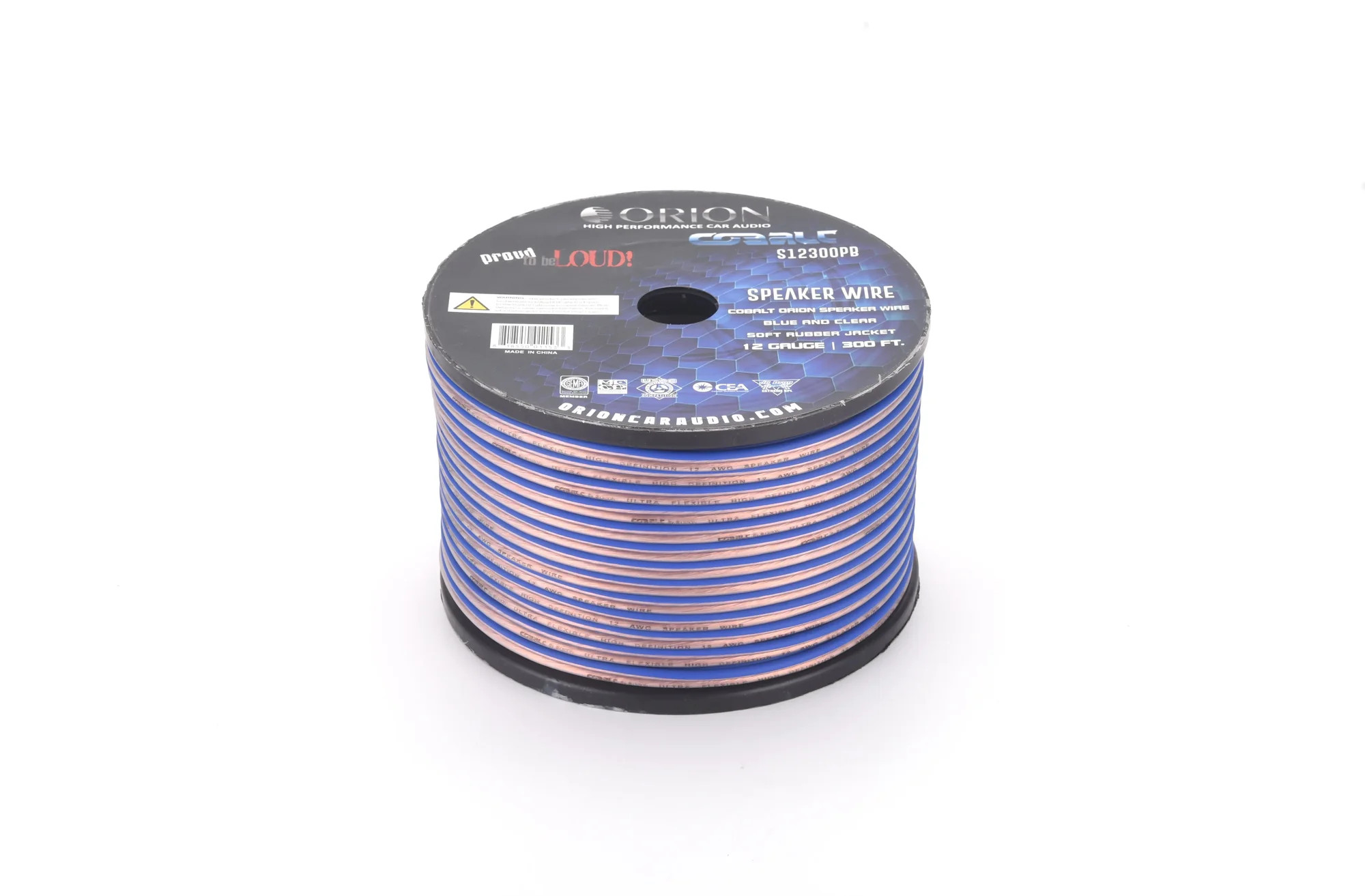 ORION 12-GAUGE SPEAKER WIRE 300FT CCA WIRE ROLL