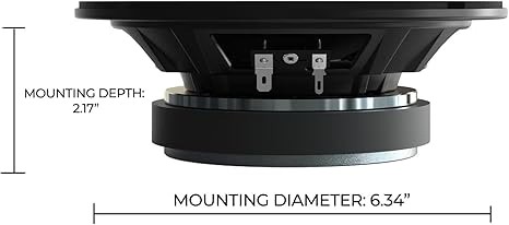 Orion CSH85 - 8" Shallow Slim Midrange Speakers - PAIRS