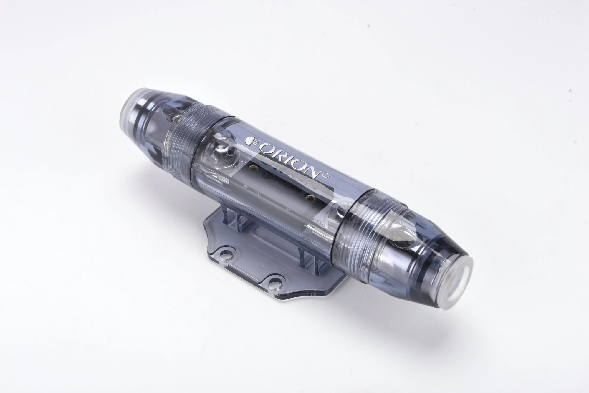 ORION ANL FUSE HOLDER 0/2 GAUGE IN/OUT WITH ADAPTOR AND 150 AMP FUSE INCLUDED NICKEL FINISH