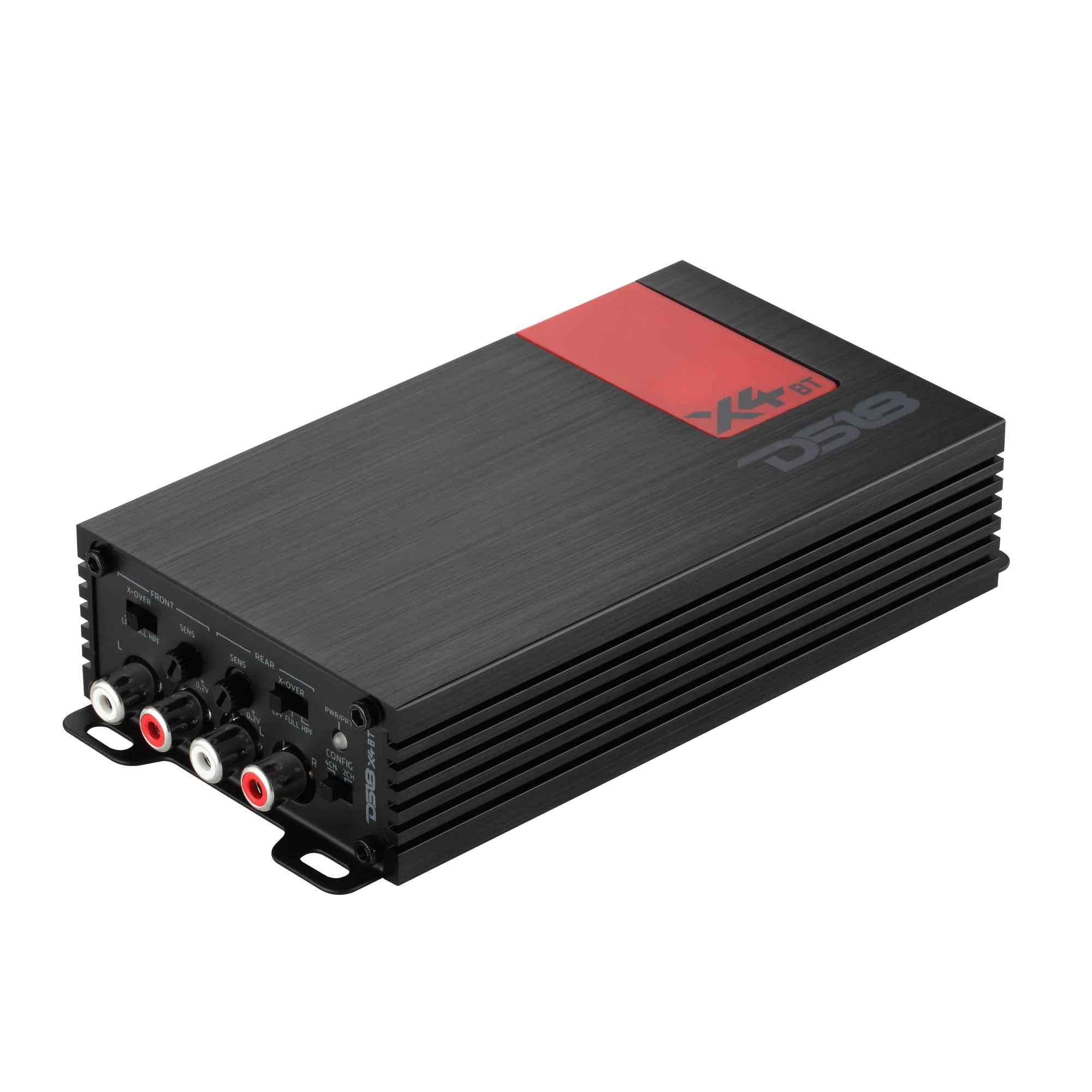 DS18 X 4-Channel Ultra Compact Full-Range Amplifier with Bluetooth Connectivity - 4 x 70 Watts Rms