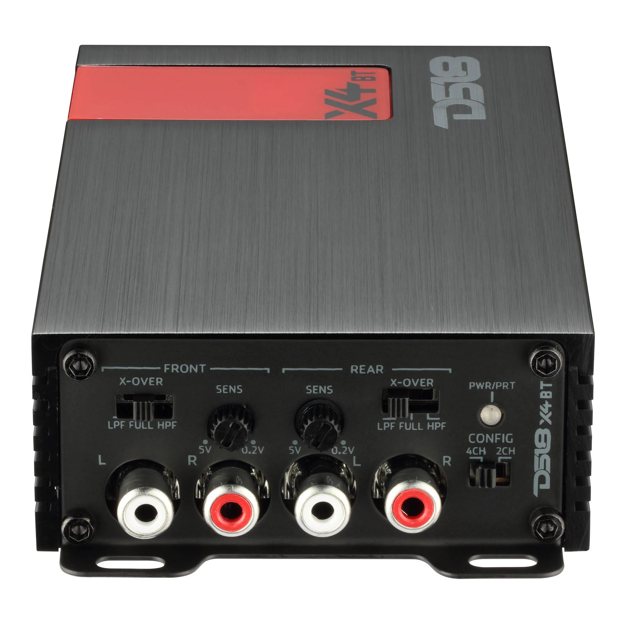 DS18 X 4-Channel Ultra Compact Full-Range Amplifier with Bluetooth Connectivity - 4 x 70 Watts Rms